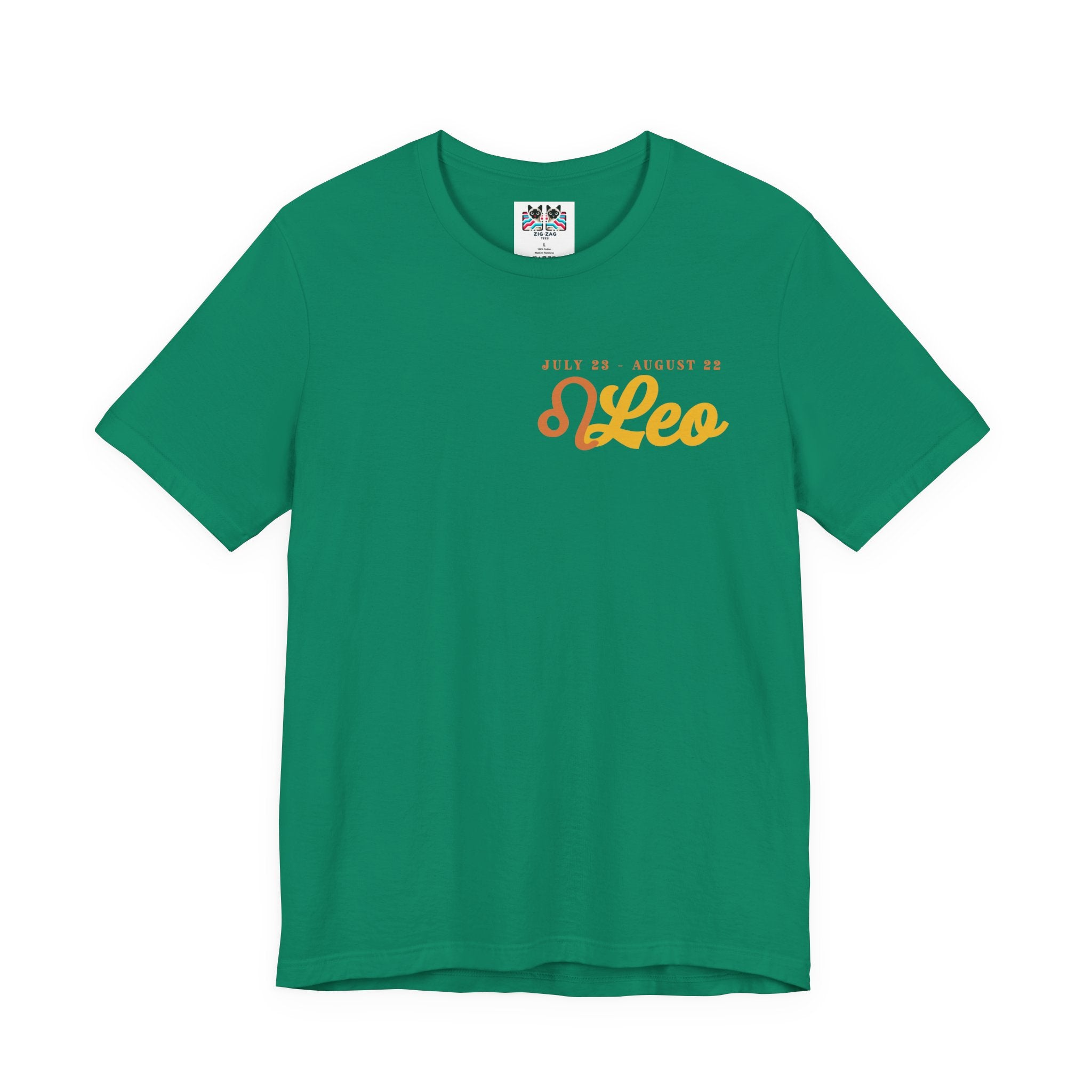 Leo Zodiac T-Shirt – Heart of the Lion, Spirit of the Sun Astrological wheel