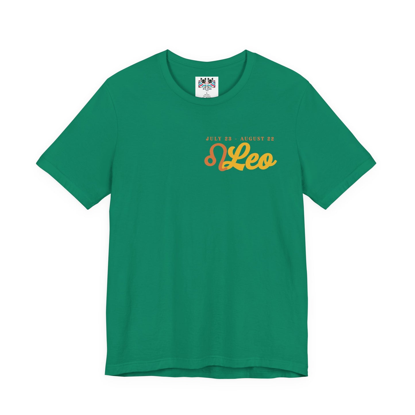 Leo Zodiac T-Shirt – Heart of the Lion, Spirit of the Sun Astrological wheel