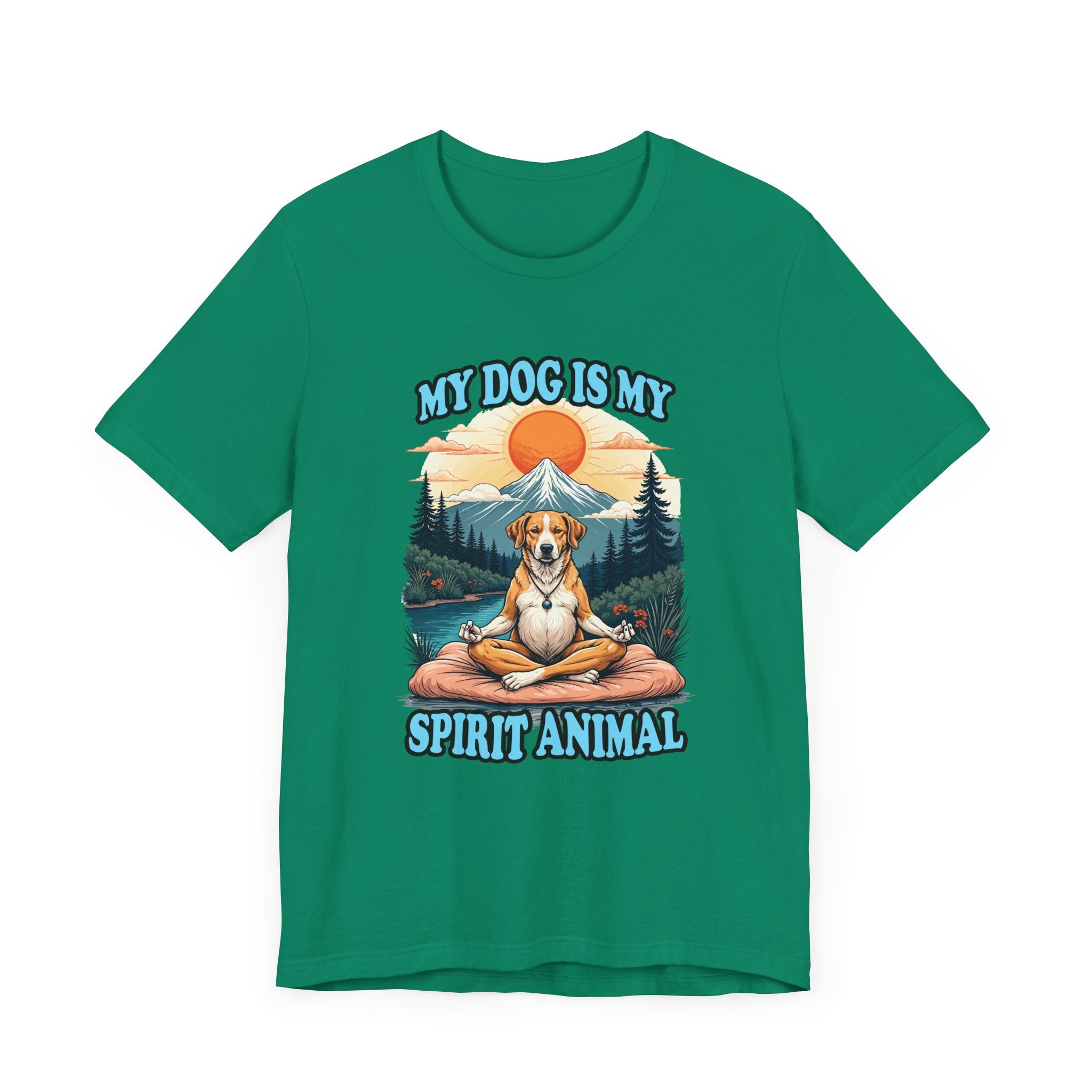 My Dog Is My Spirit Animal T-Shirt – Meditating Dog Nature Graphic Tee