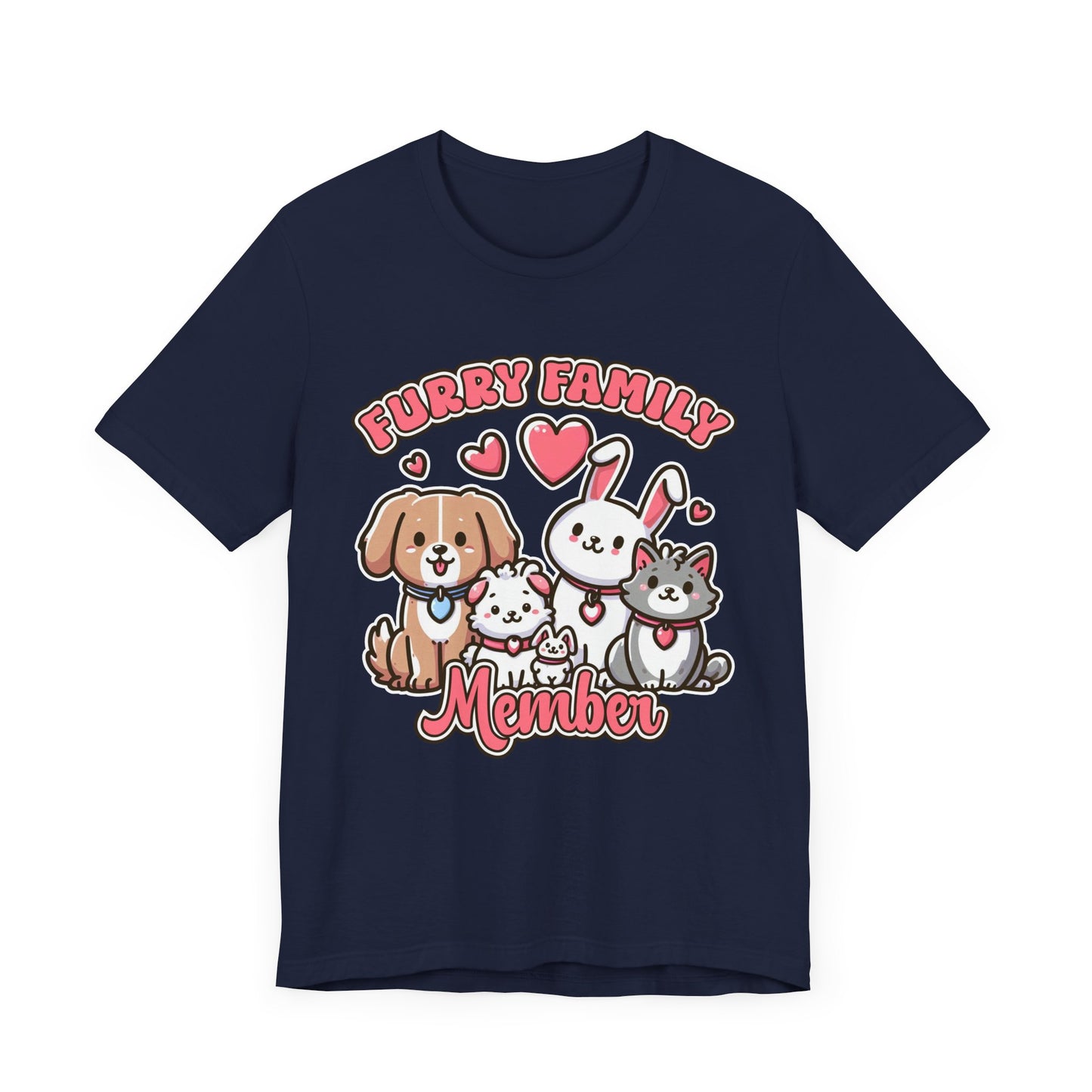 Furry Family Member | Group of Pets Graphic T-Shirt