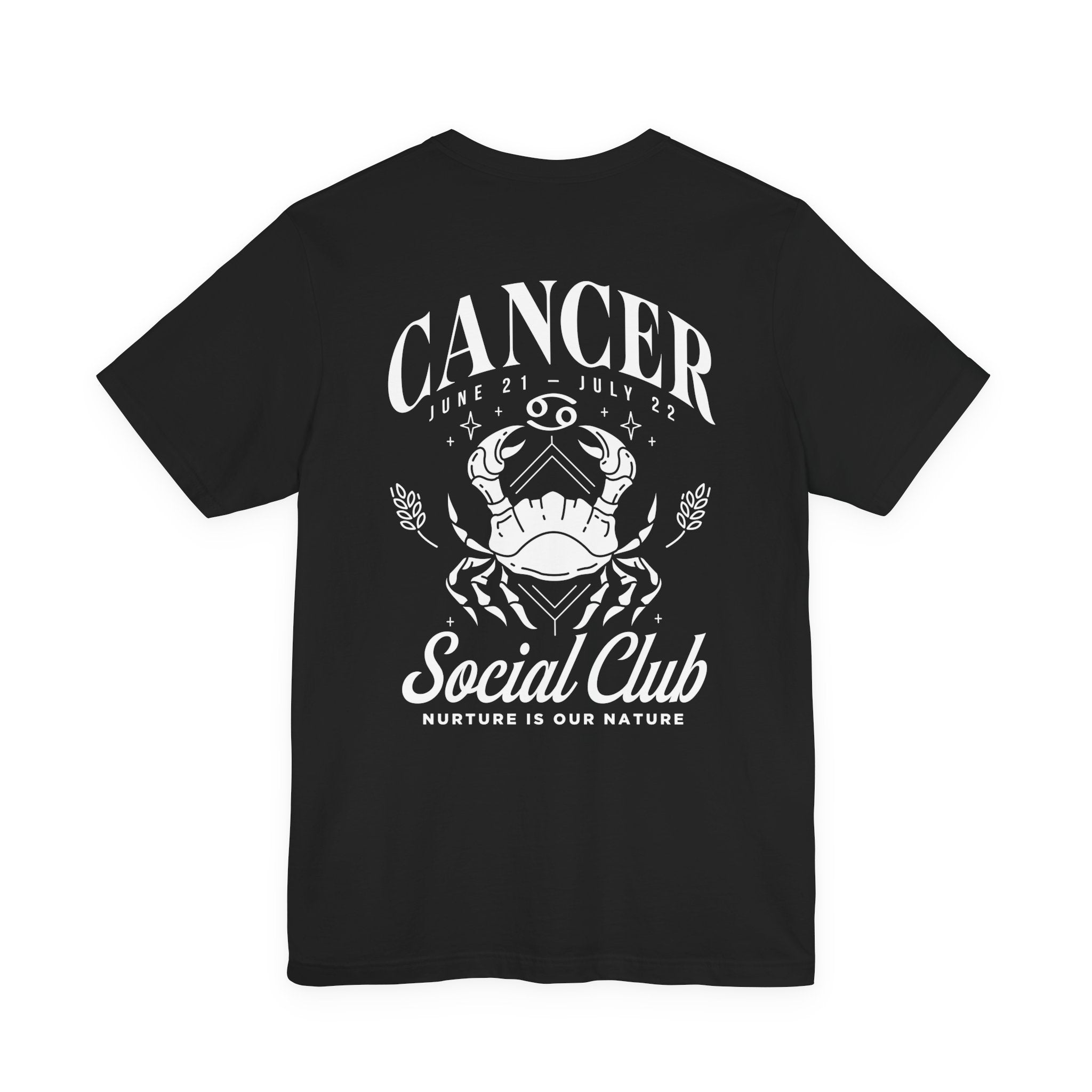 Cancer Social Club T-Shirt – Nurture Is Our Nature Zodiac Design
