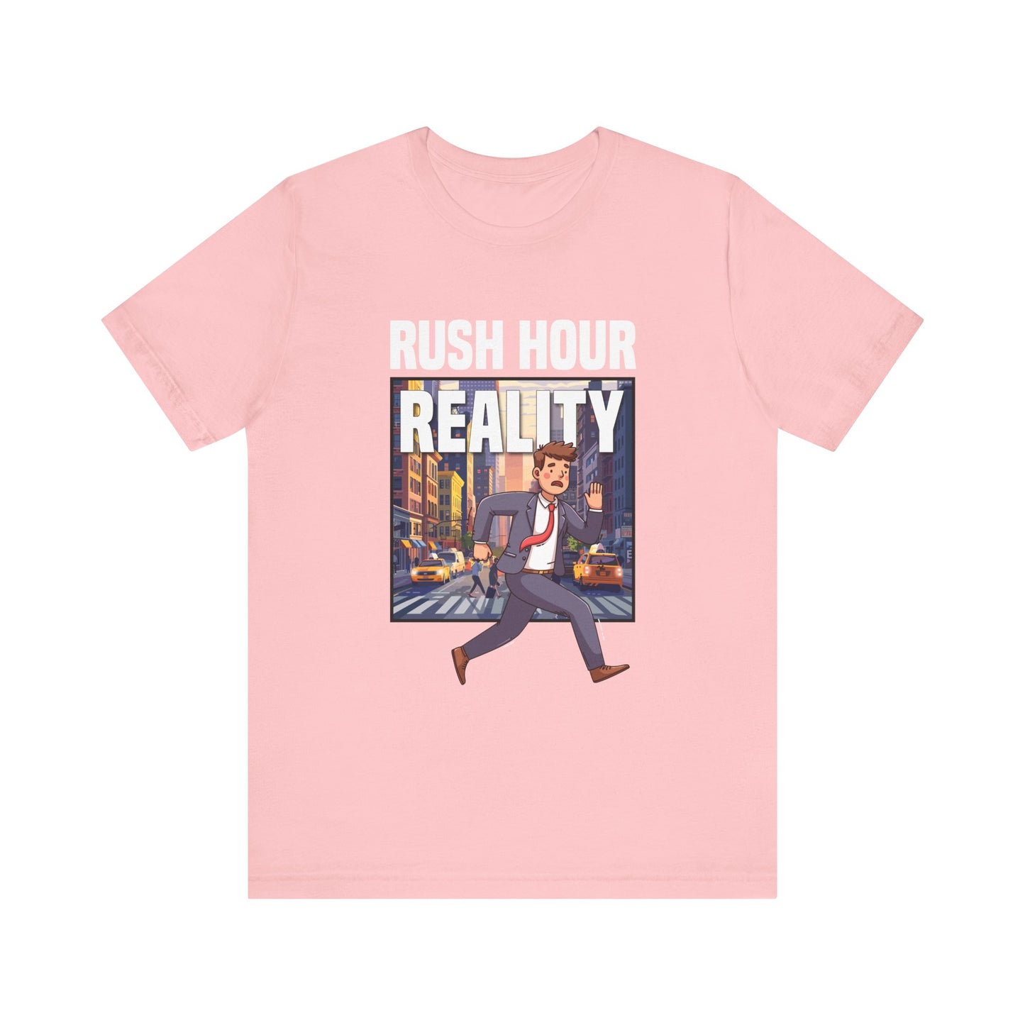 Rush Hour Reality Urban Commute Graphic Tee for City Warriors Navigating Chaos Hustle and Subway Stops Like Daily Champions