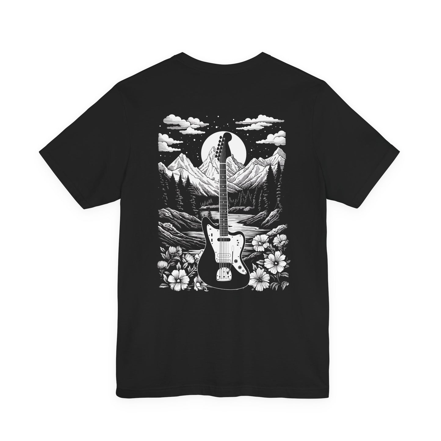 Unplugged With Nature Guitar Landscape T-Shirt