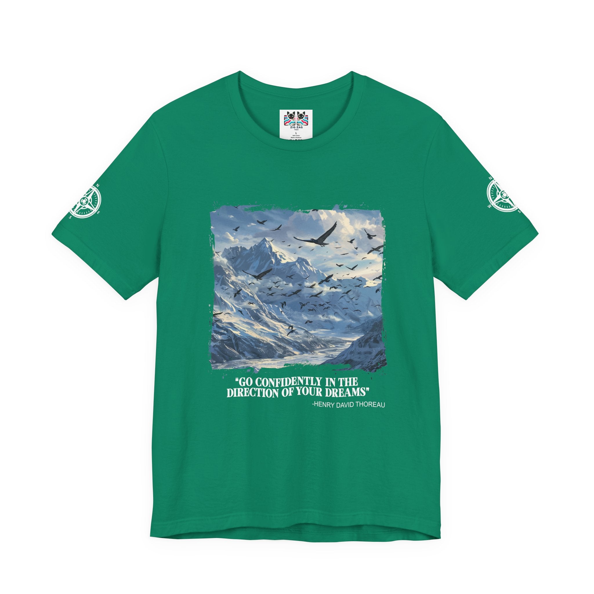 Go Confidently in the Direction of Your Dreams T-Shirt – Henry David Thoreau Quote Graphic Tee