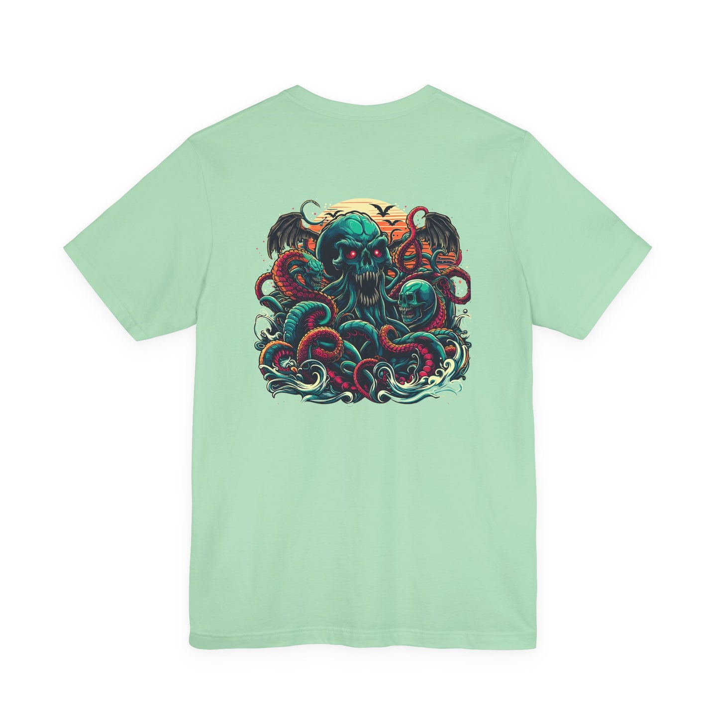 Cosmic Zombies vs Deep Sea Cthulhu Horror T-Shirt