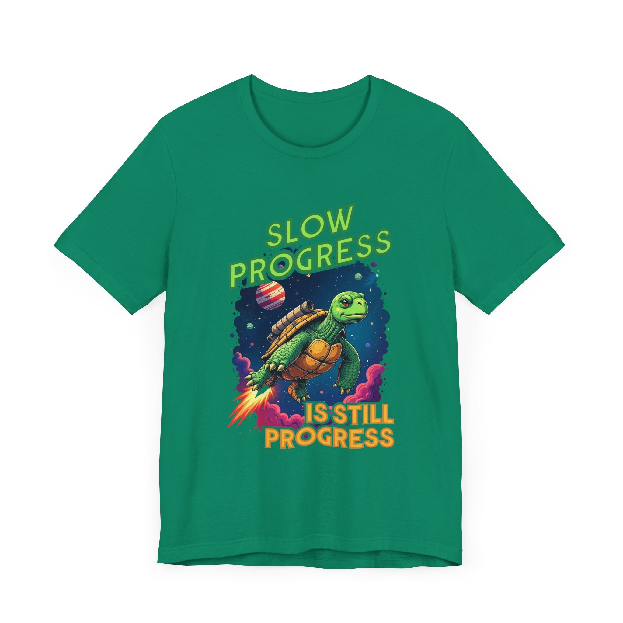 Slow Progress Is Still Progress Motivational Turtle T-Shirt