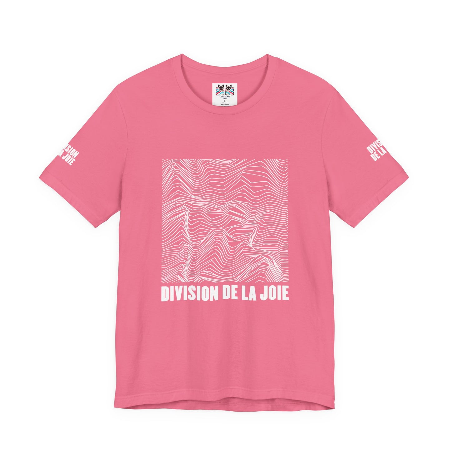 Division De La Joie T-Shirt – French Joy Division Wave Pattern Graphic Tee