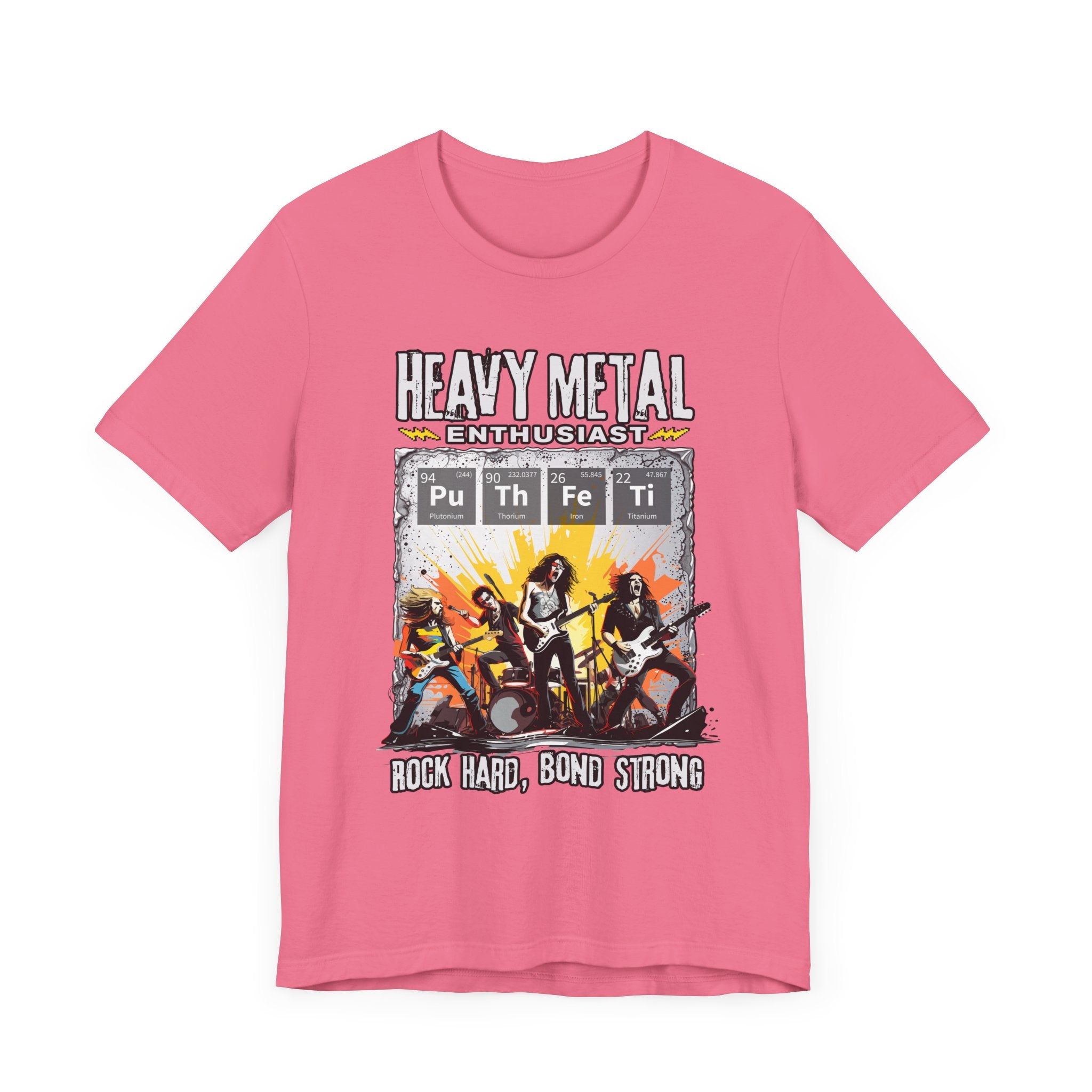 Heavy Metal Enthusiast Tee, Rock Vibes Shirt, Chemistry Pun Top, Science Humor Graphic Tee, Music + Science Gift