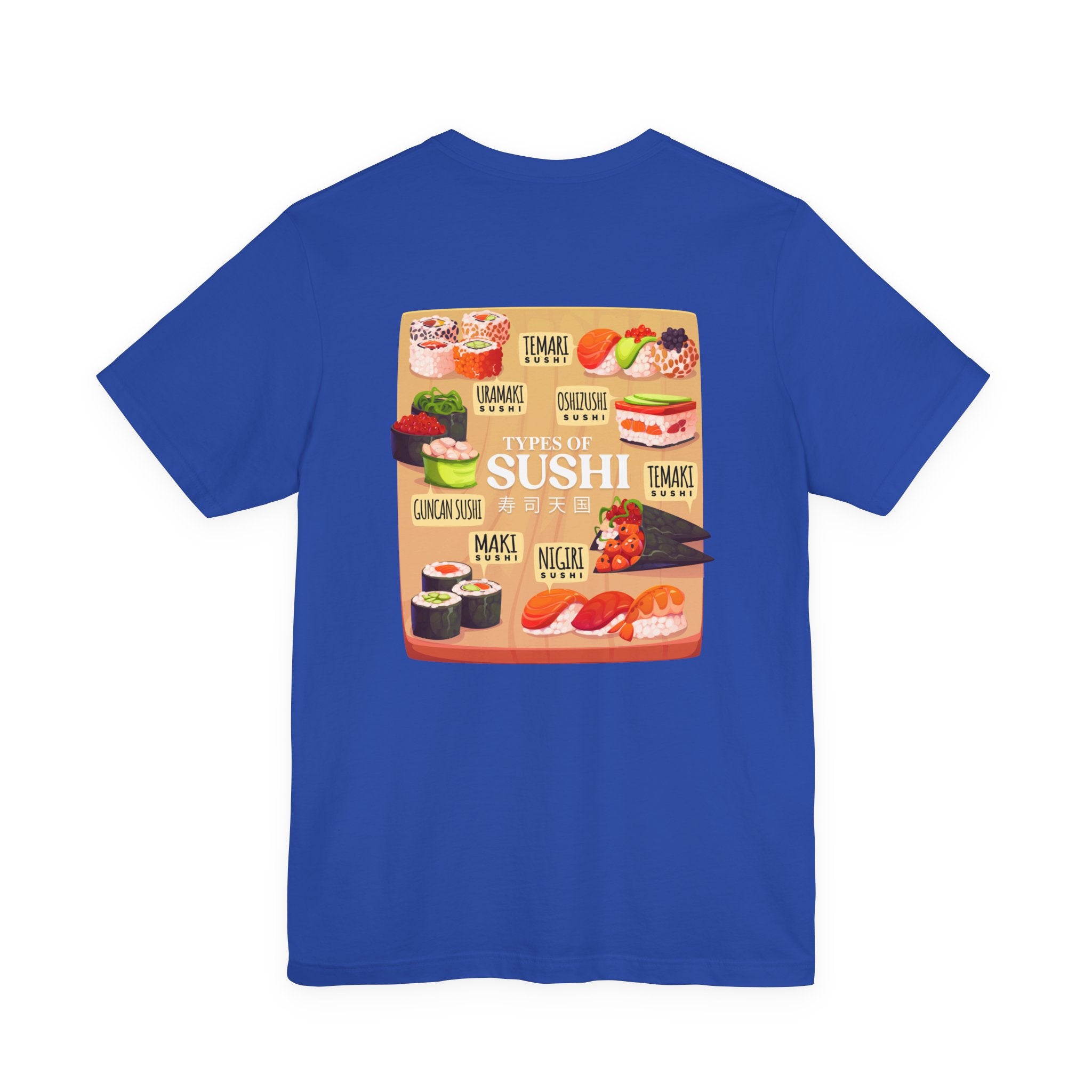 Types of Sushi T-Shirt – Illustrated Guide to Classic Sushi Styles