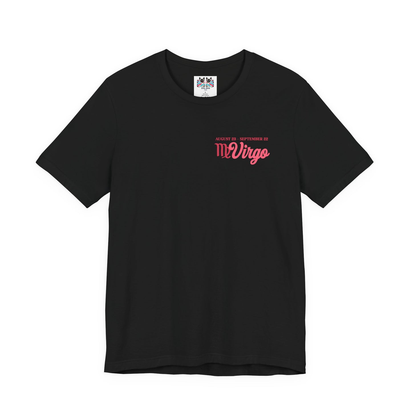 Virgo Zodiac Lady T-Shirt – Analytical Mind Caring Heart Astrological Wheel