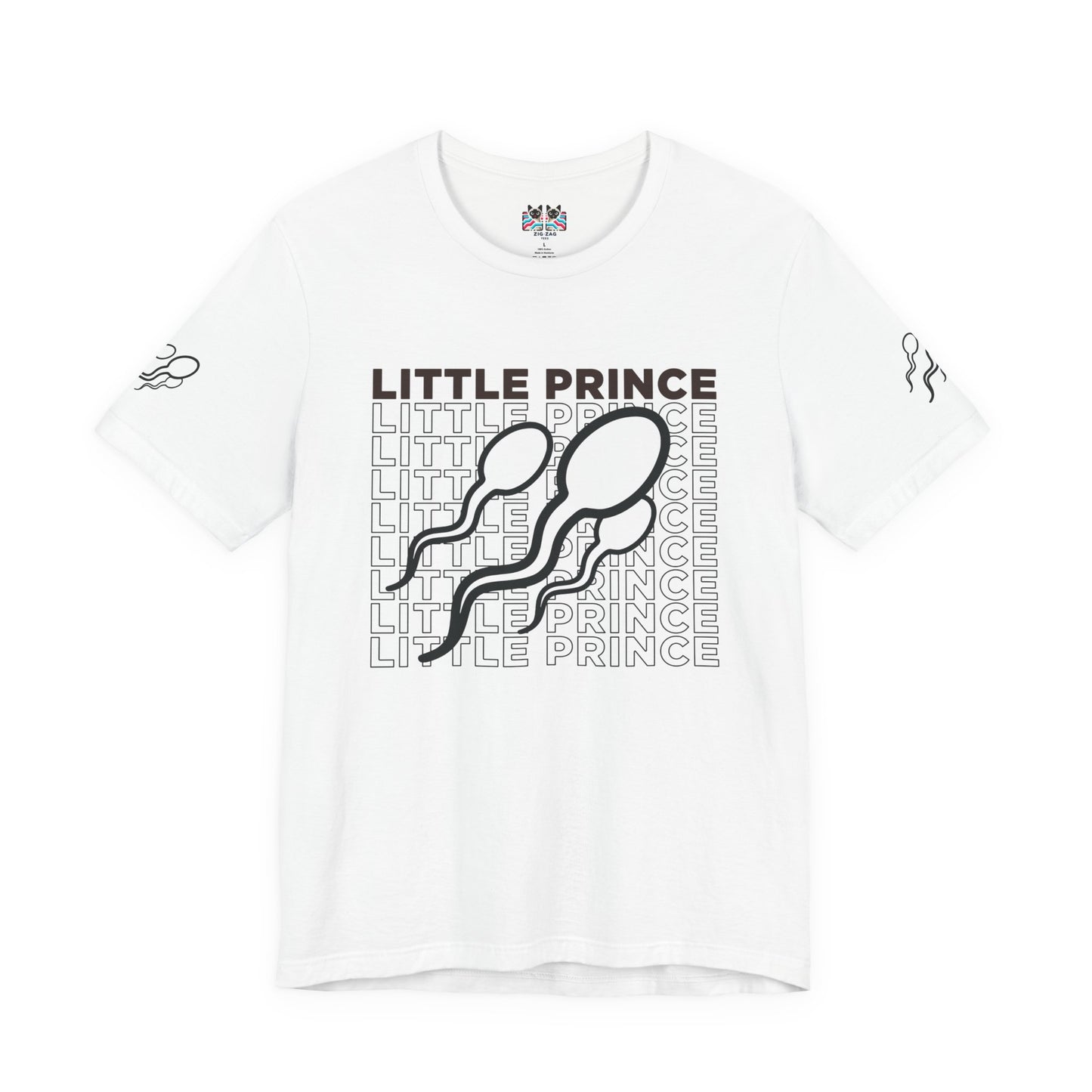 Little Prince T-Shirt – Funny Sperm Typography Conception Humor Graphic Tee