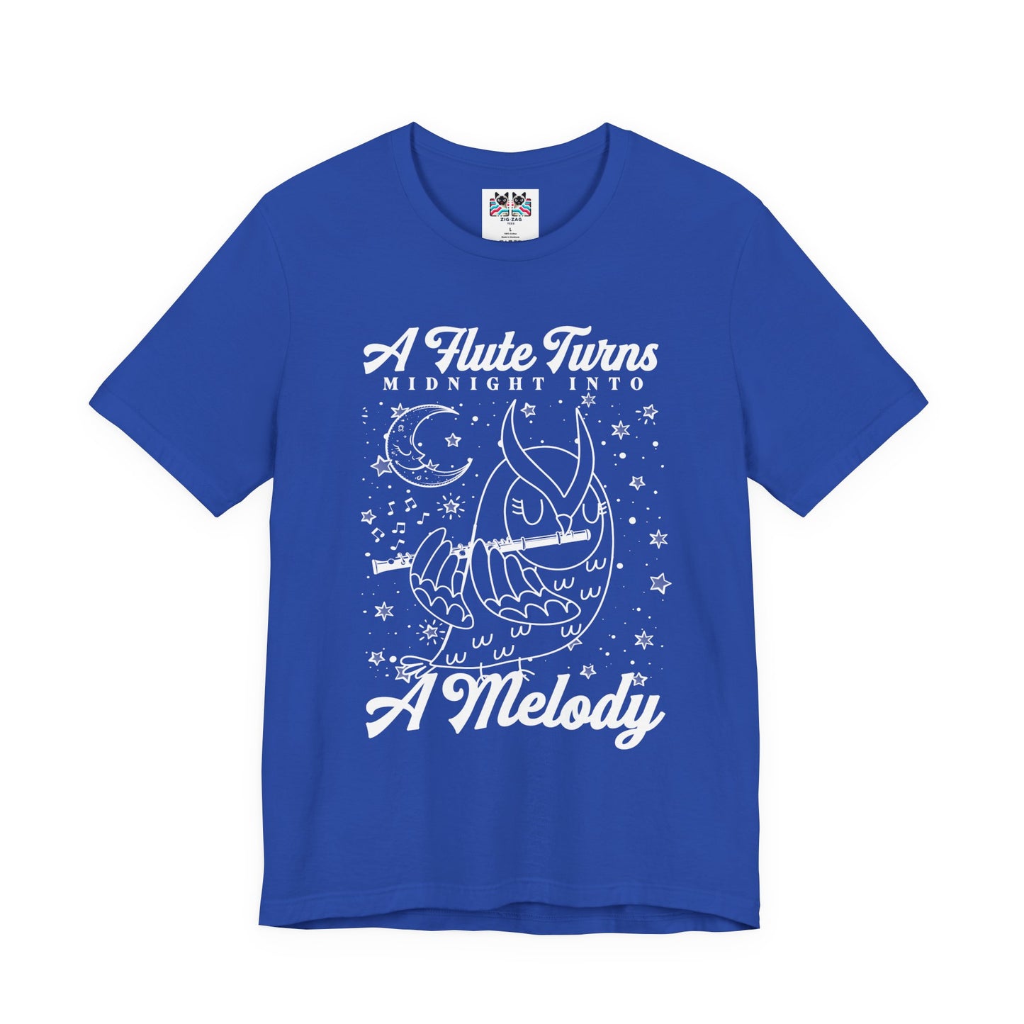 Owl Flute Midnight Melody Moonlight Music T-Shirt