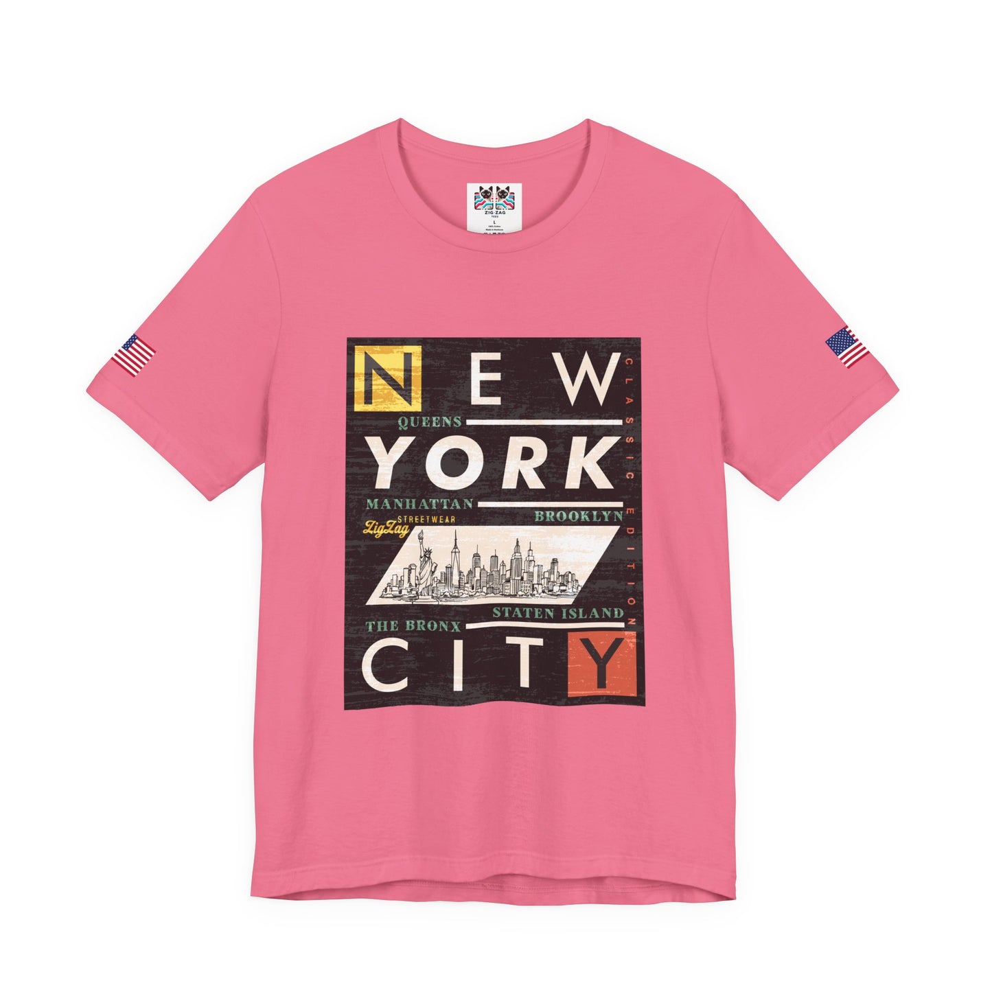 New York City Boroughs T-Shirt - Queens Manhattan Brooklyn Bronx Staten Island Design