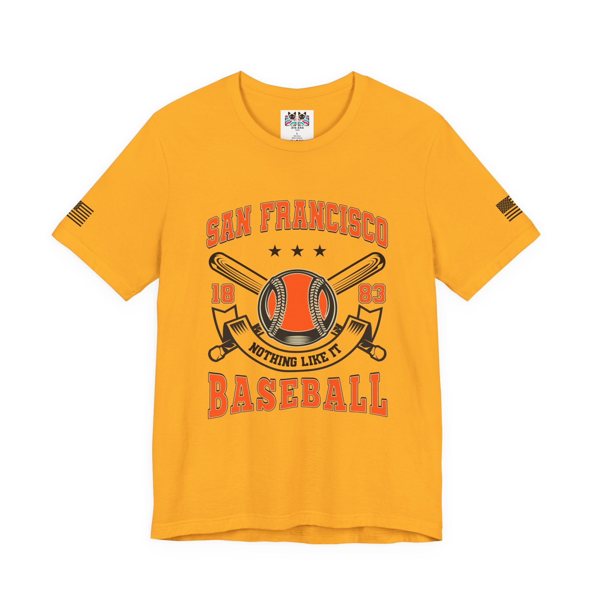 San Francisco Baseball T-Shirt, 1883 Nothing Like It Crest Badge Tee, SF Baseball Fan Shirt, Retro Vintage Sports Gift, Unisex