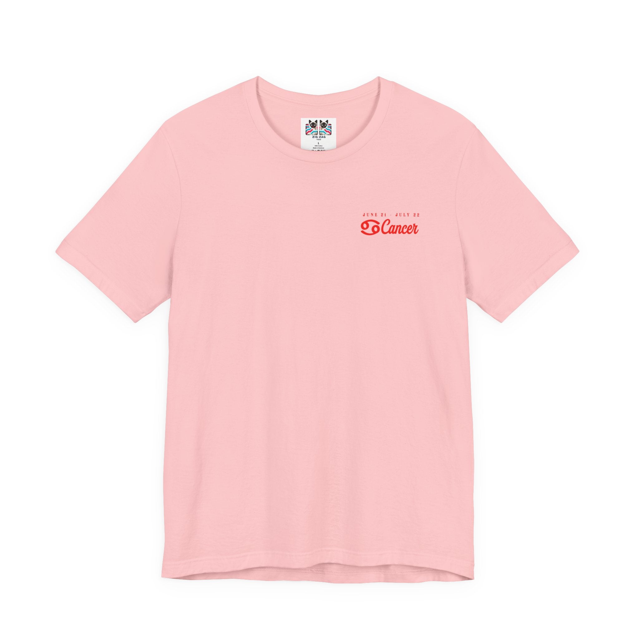 Cancer Zodiac T-Shirt – Crab with Astrological Wheel and Water Element