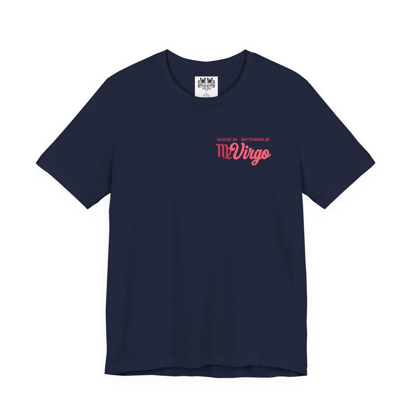 Virgo Zodiac Lady T-Shirt – Analytical Mind Caring Heart Astrological Wheel