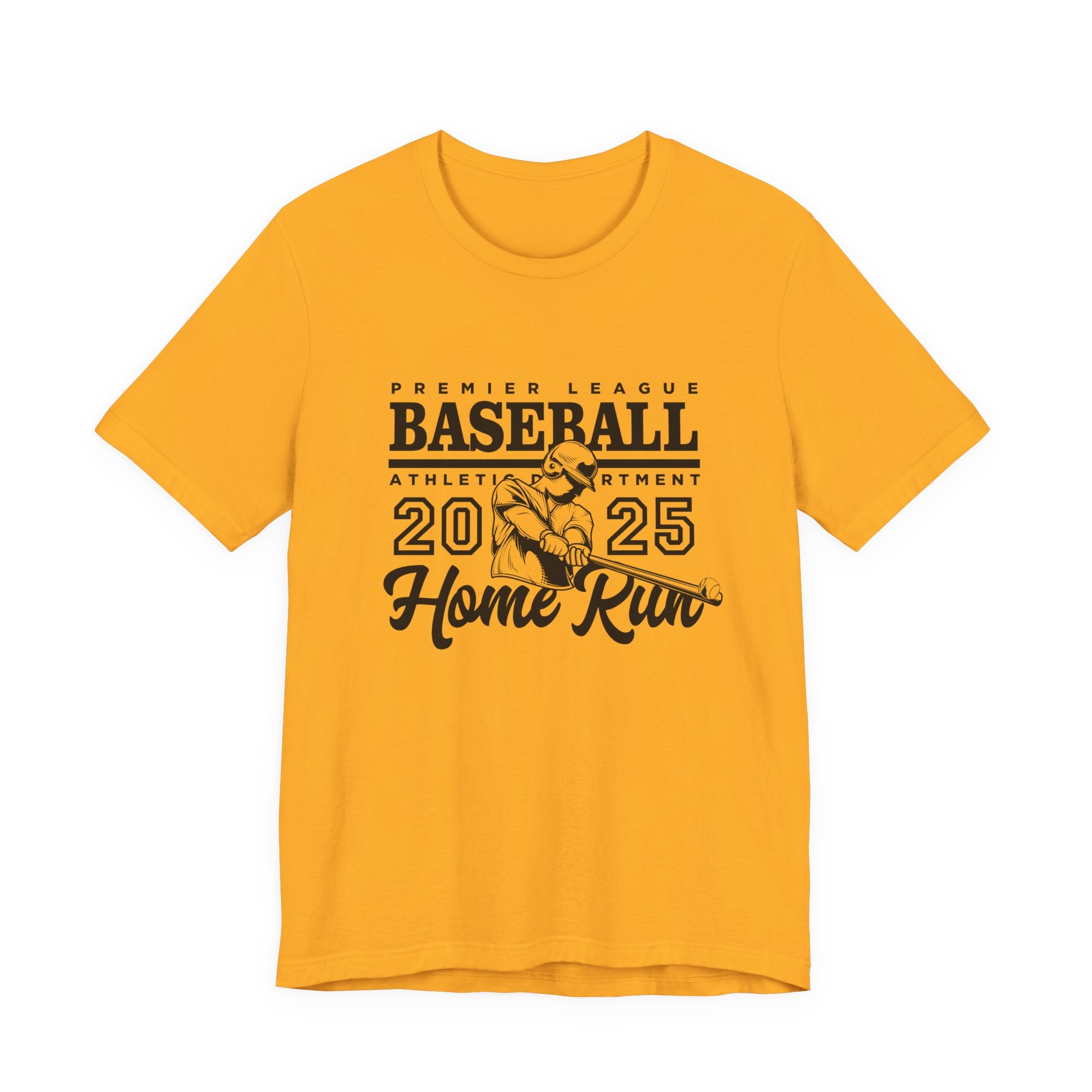 Baseball tshirt - Premier League Basebal l2025 HomeRun Tshirt Baseball Player Graphic with Bold Text Background