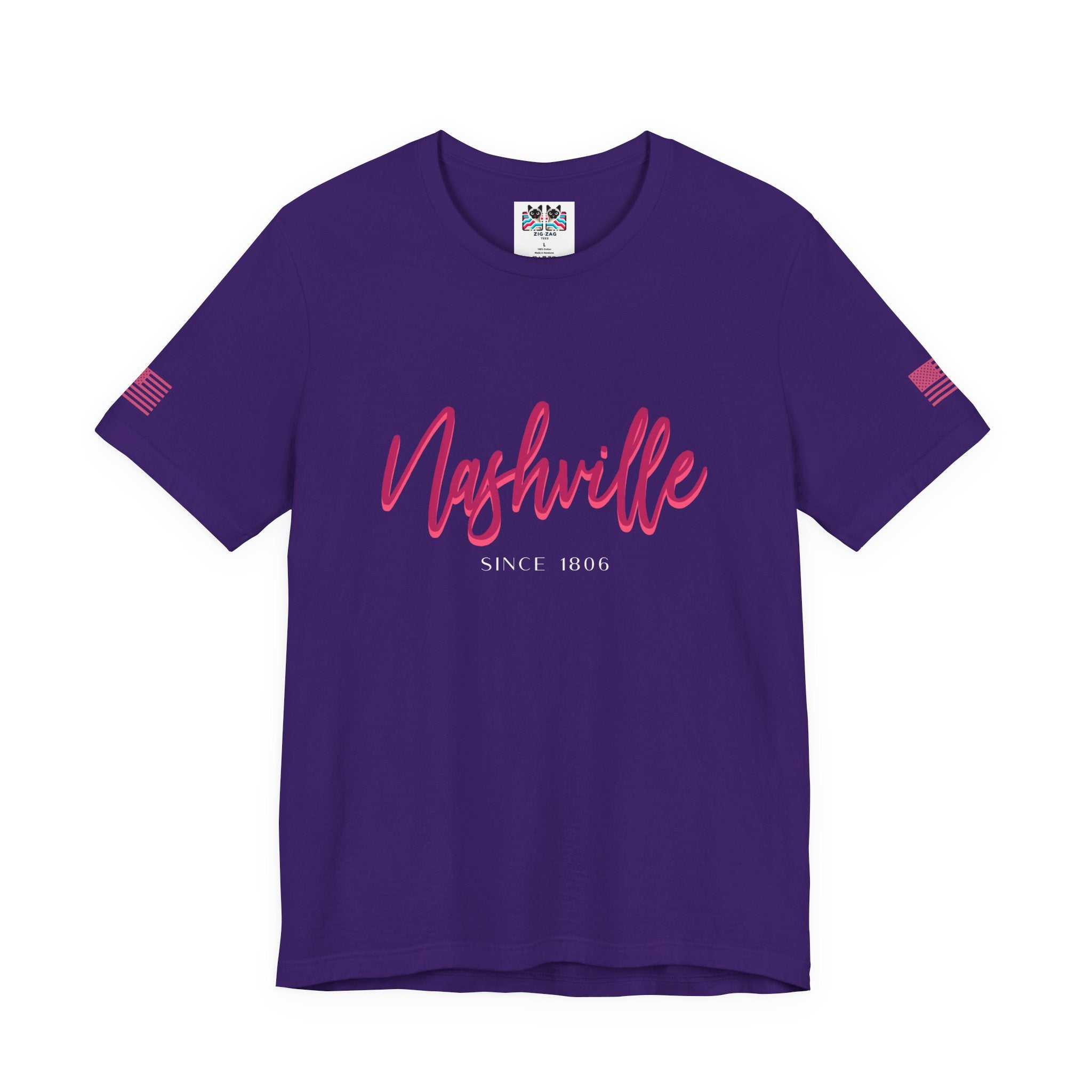 Nashville Since 1806 T-Shirt – Elegant Script Typography Tee