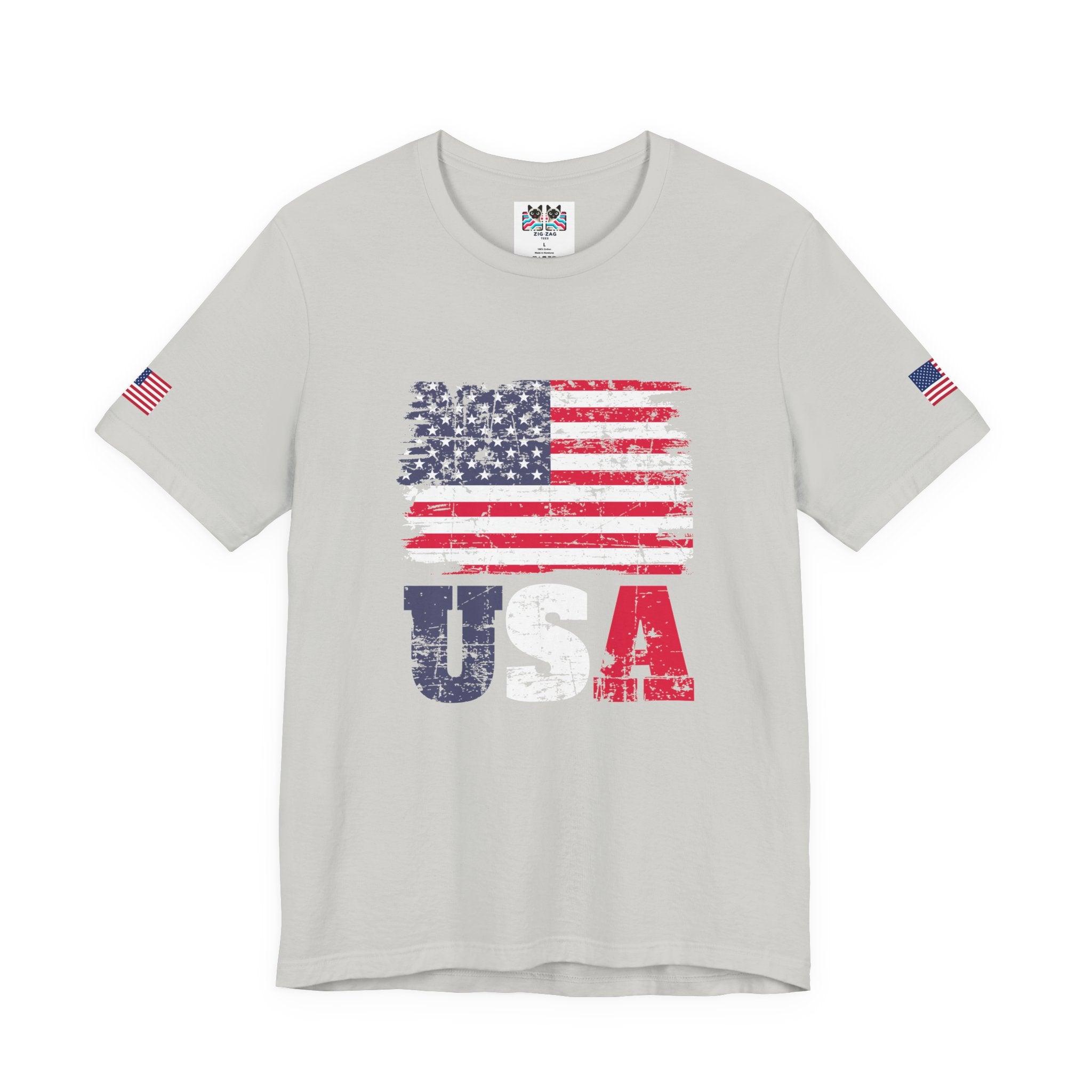 USA Flag T-Shirt – Vintage American Flag Patriotic Graphic Tee