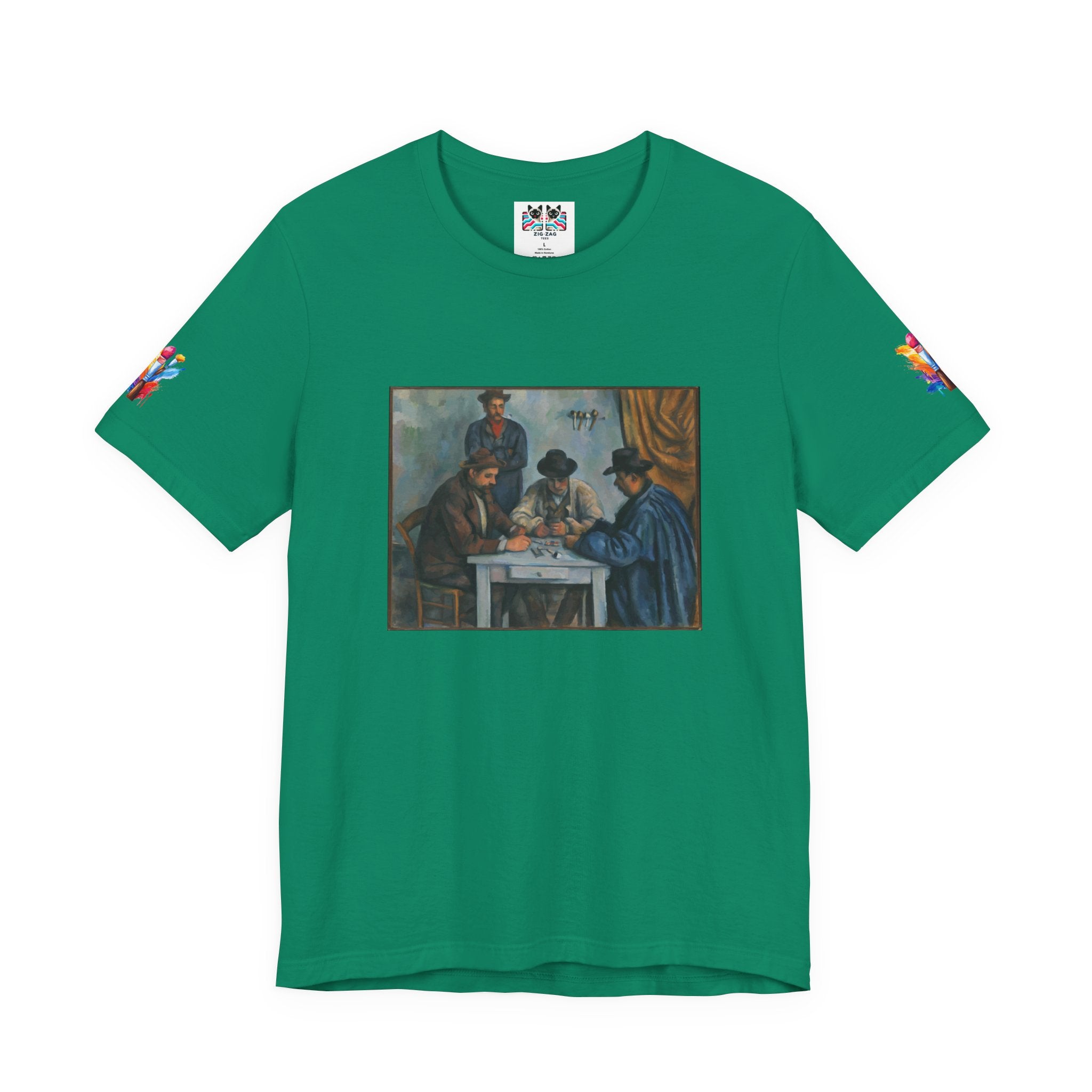 The Card Players Art T-Shirt – Post-Impressionist Masterpiece Graphic Tee