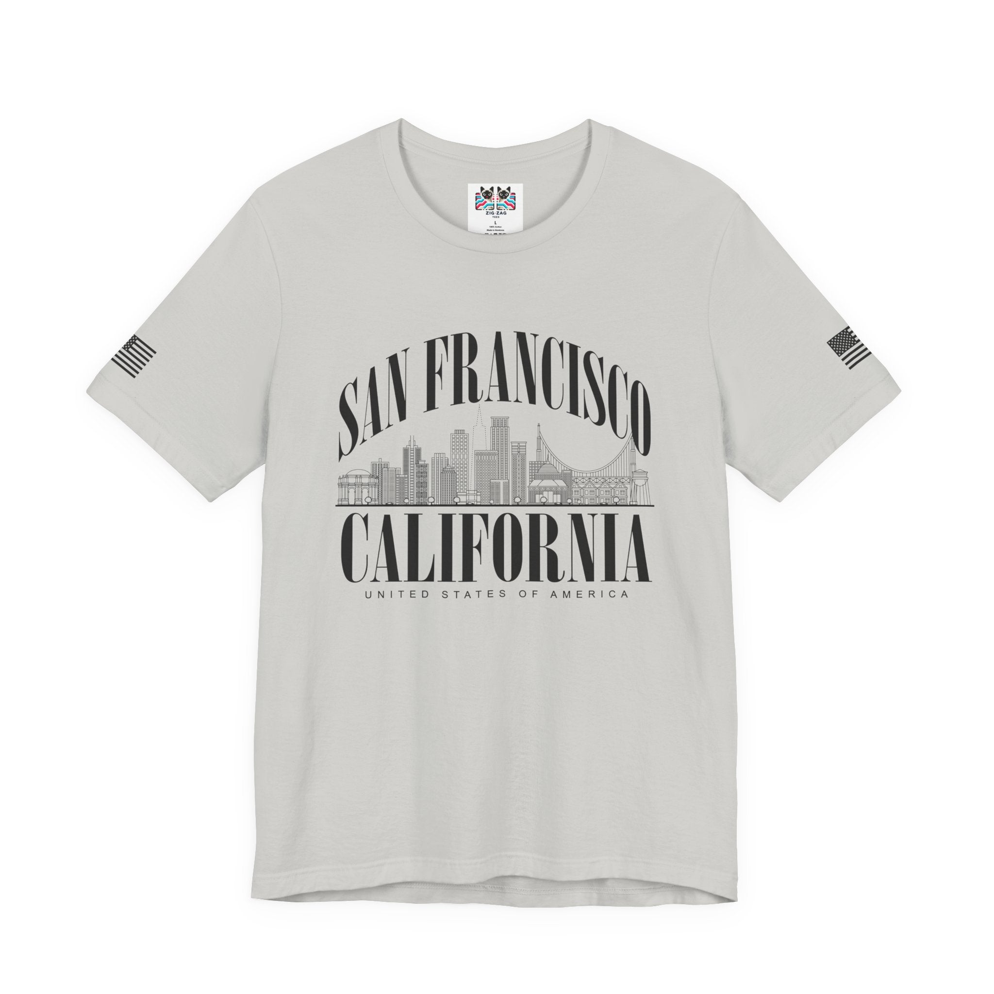 San Francisco California T-Shirt – Arched Skyline United States of America Graphic Tee