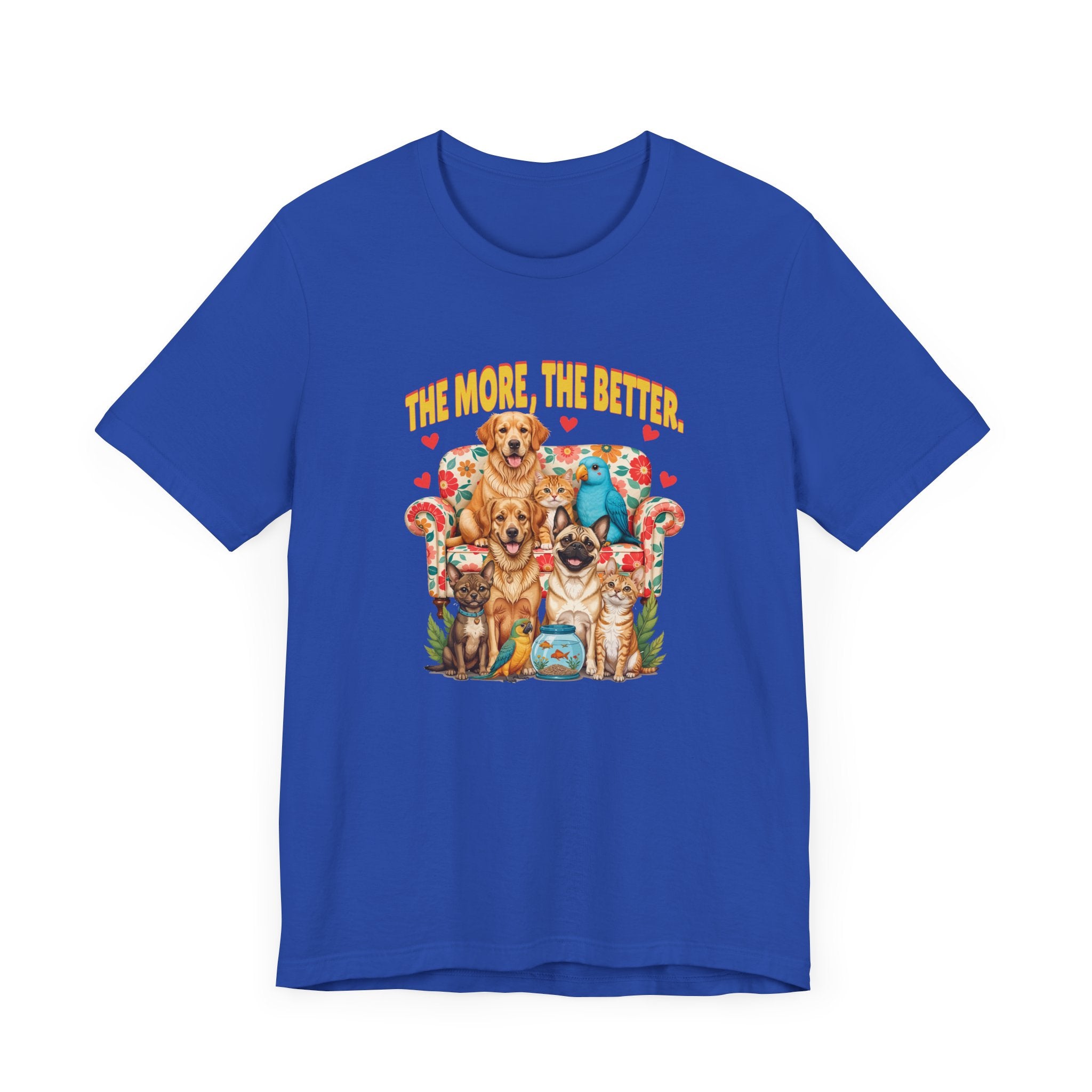 The More Paws The Better Shirt Funny Pet Family Tee for Multi Pet Homes and Animal Lovers Who Think More Fur Equals More Joy