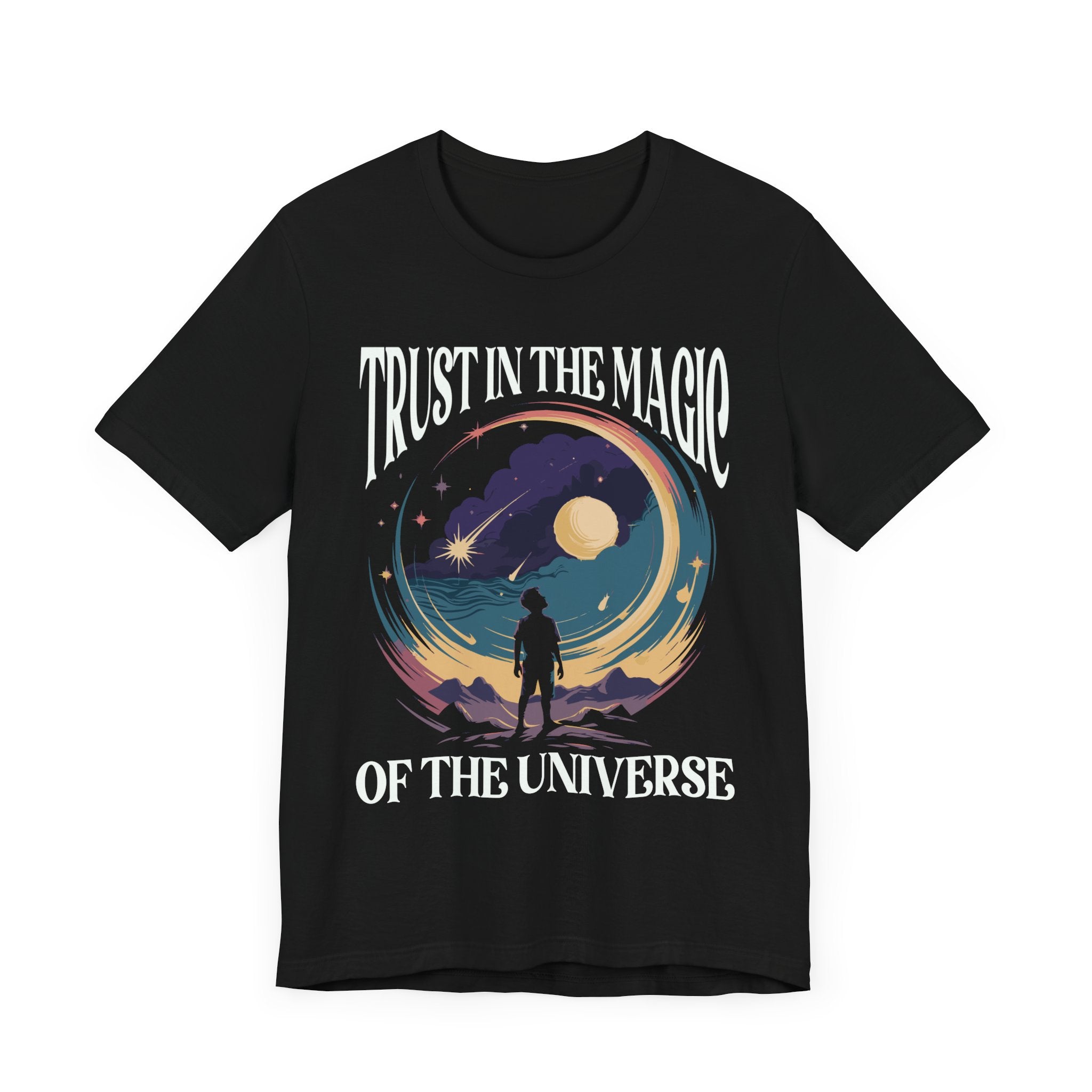 Trust in the Magic of the Universe Shirt, Manifestation Tee, Cosmic Energy T Shirt, Spiritual Growth Gift, Mystic Vibes Tee