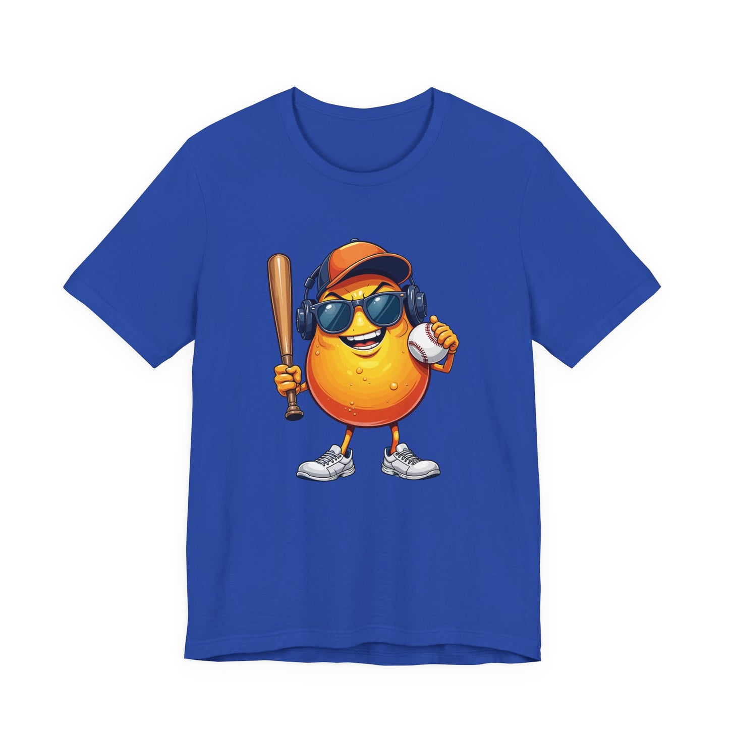Happy Papaya Baseball Mascot Tshirt Fun Sports Fruit Character Design