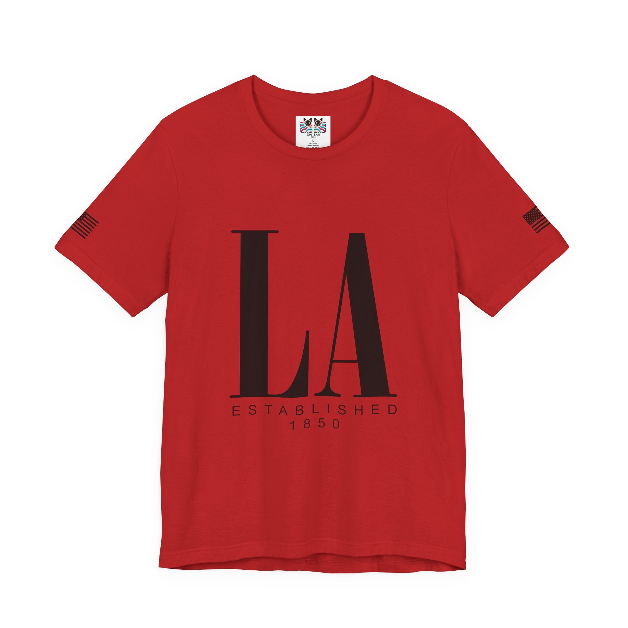 LA Established 1850 T-Shirt – Bold Monogram Los Angeles Minimal Luxury Tee