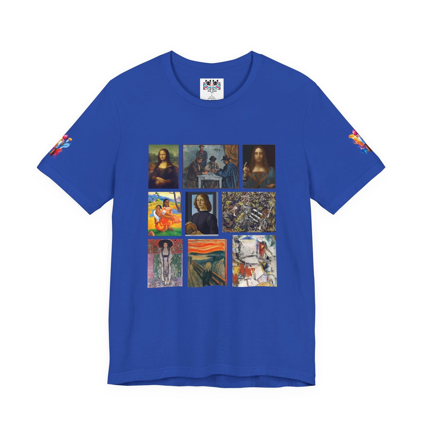 Art History Collage T-Shirt – Famous Paintings Grid Gallery Graphic Tee