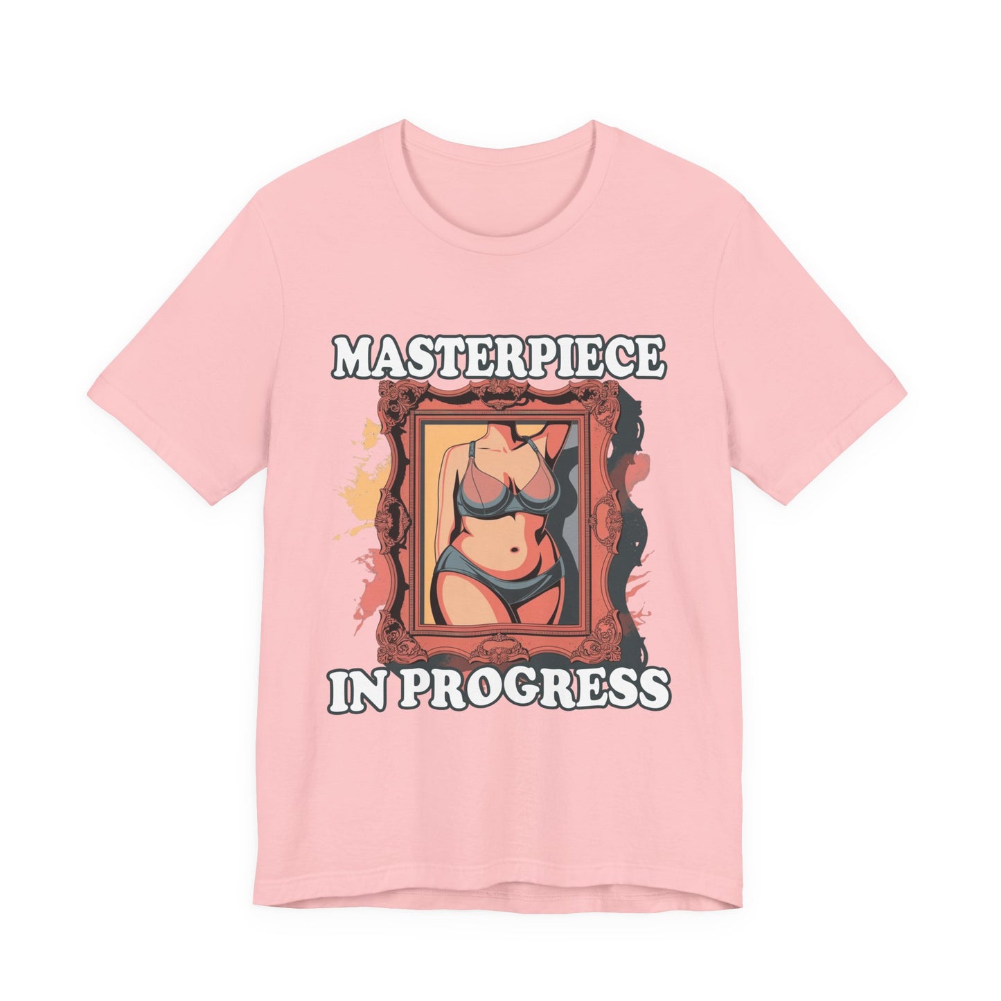 Masterpiece in Progress – Bodies Are Art in Photo Frame Body Positive Graphic T-Shirt