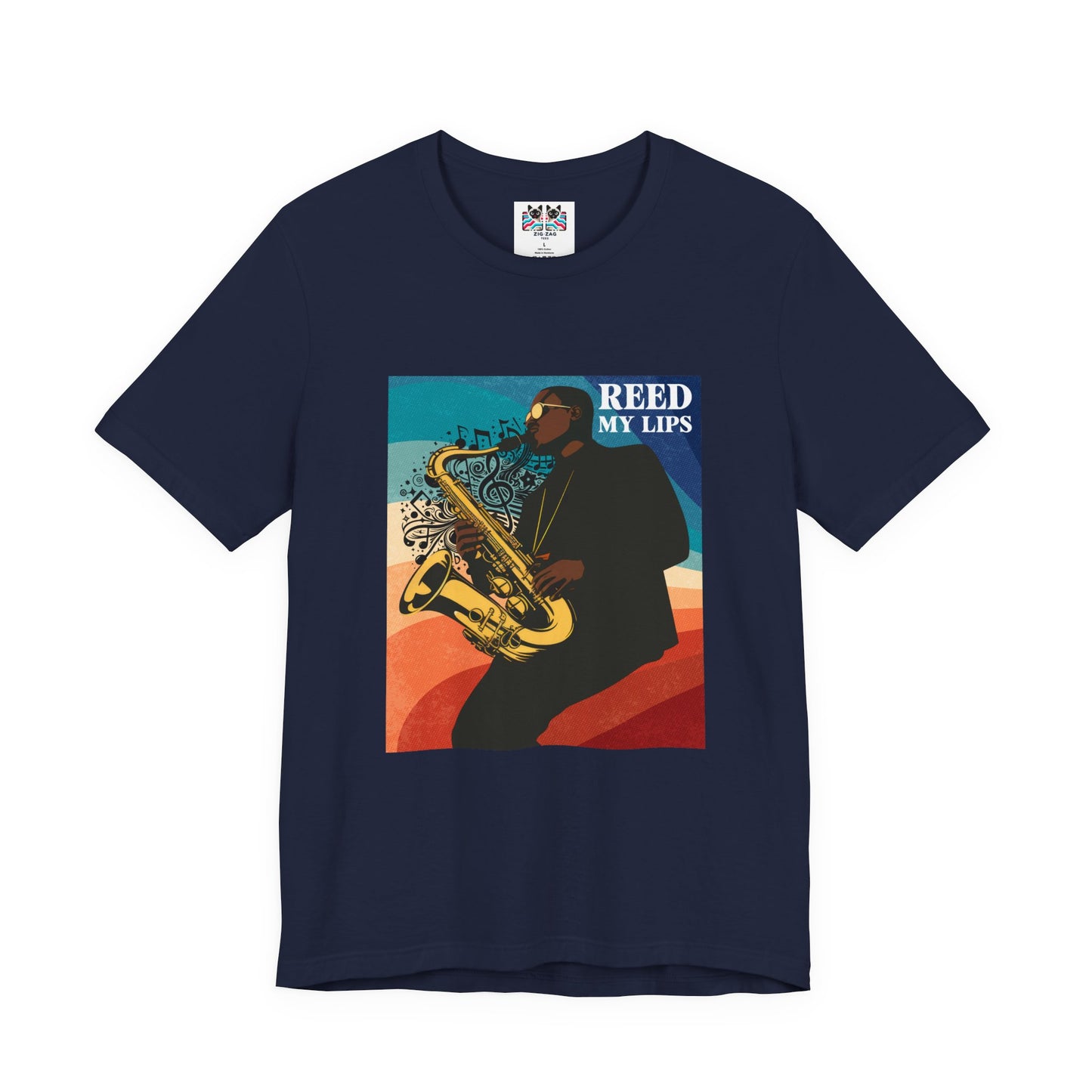 Reed My Lips Saxophone T-Shirt | Funny Jazz Musician Tee