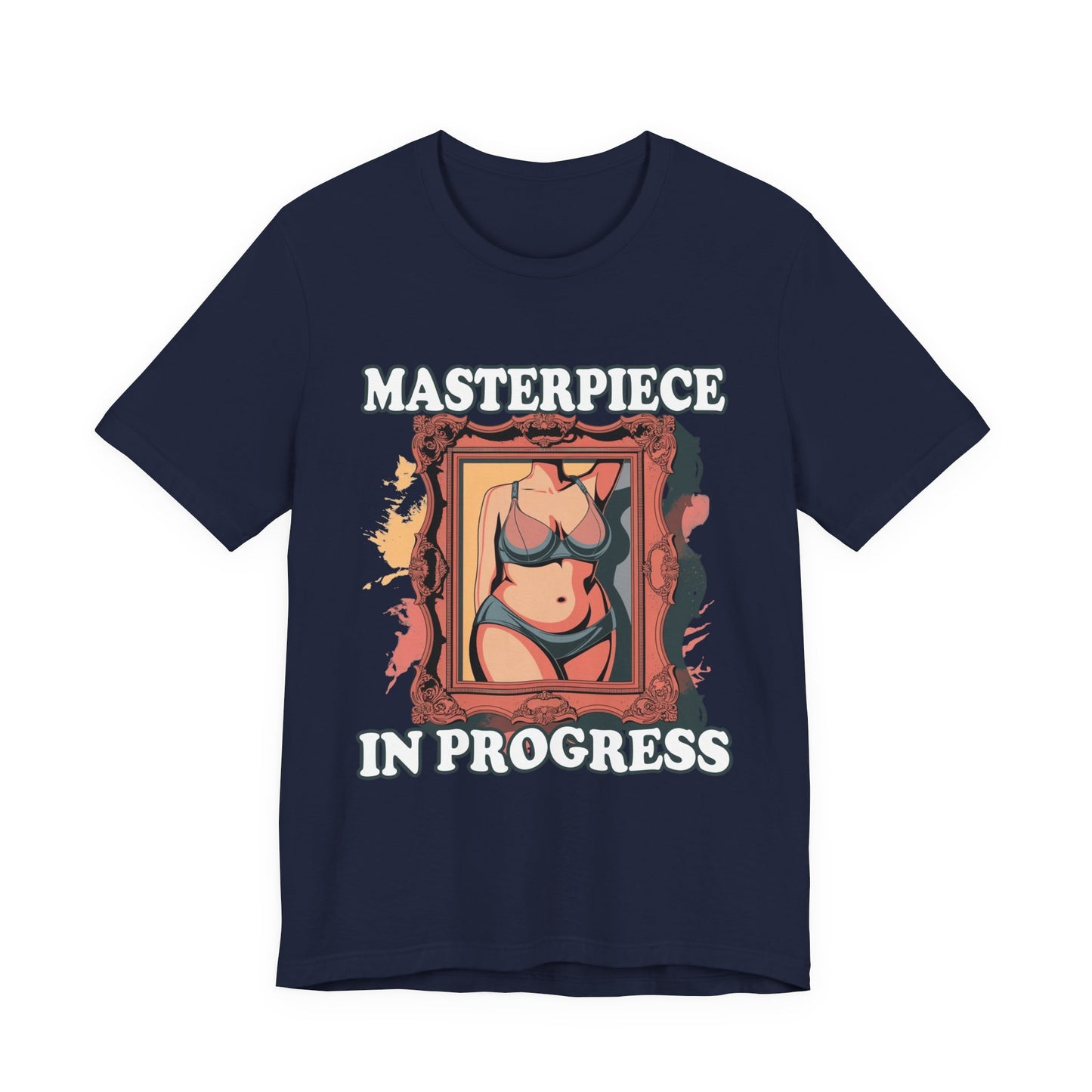 Masterpiece in Progress – Bodies Are Art in Photo Frame Body Positive Graphic T-Shirt