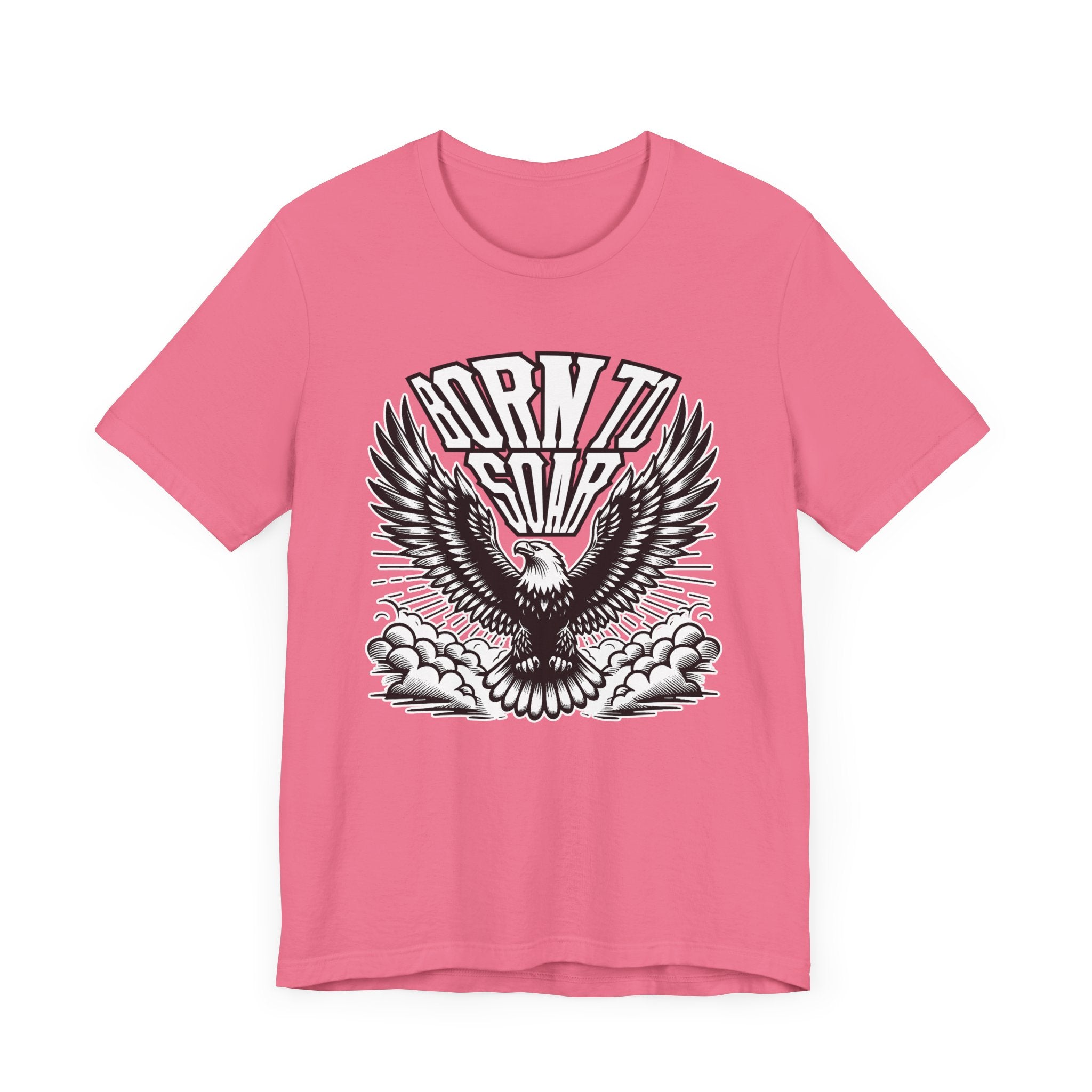 Born to Soar | Eagle with Wide Open Wings Above the Clouds T-Shirt