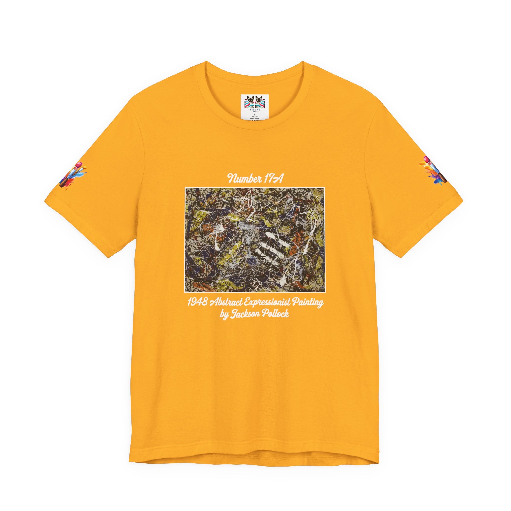 Jackson Pollock Number 17A T-Shirt – 1948 Abstract Expressionist Drip Painting Art Tee