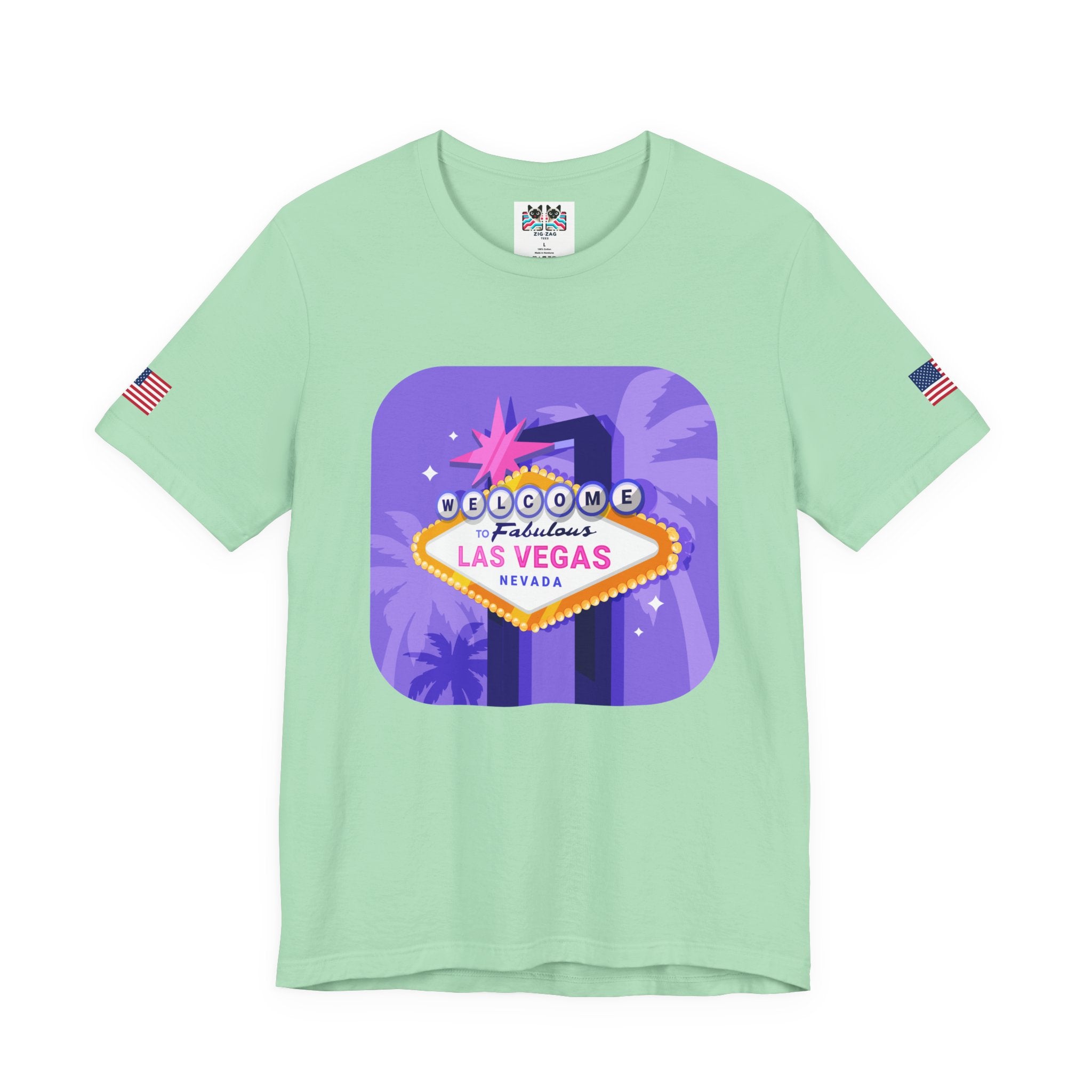 Welcome to Fabulous Las Vegas Nevada Neon Graphic T-Shirt – Vegas Sign Retro Tee