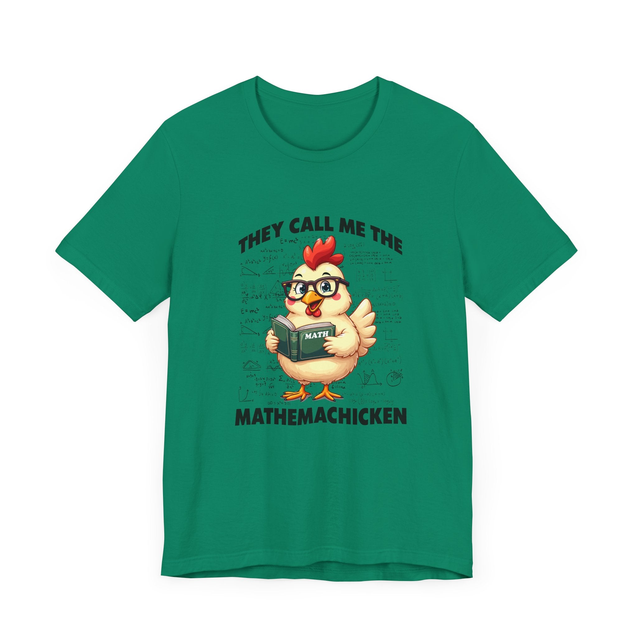Math Lover Chicken T-Shirt – Geeky Poultry and Equations Design