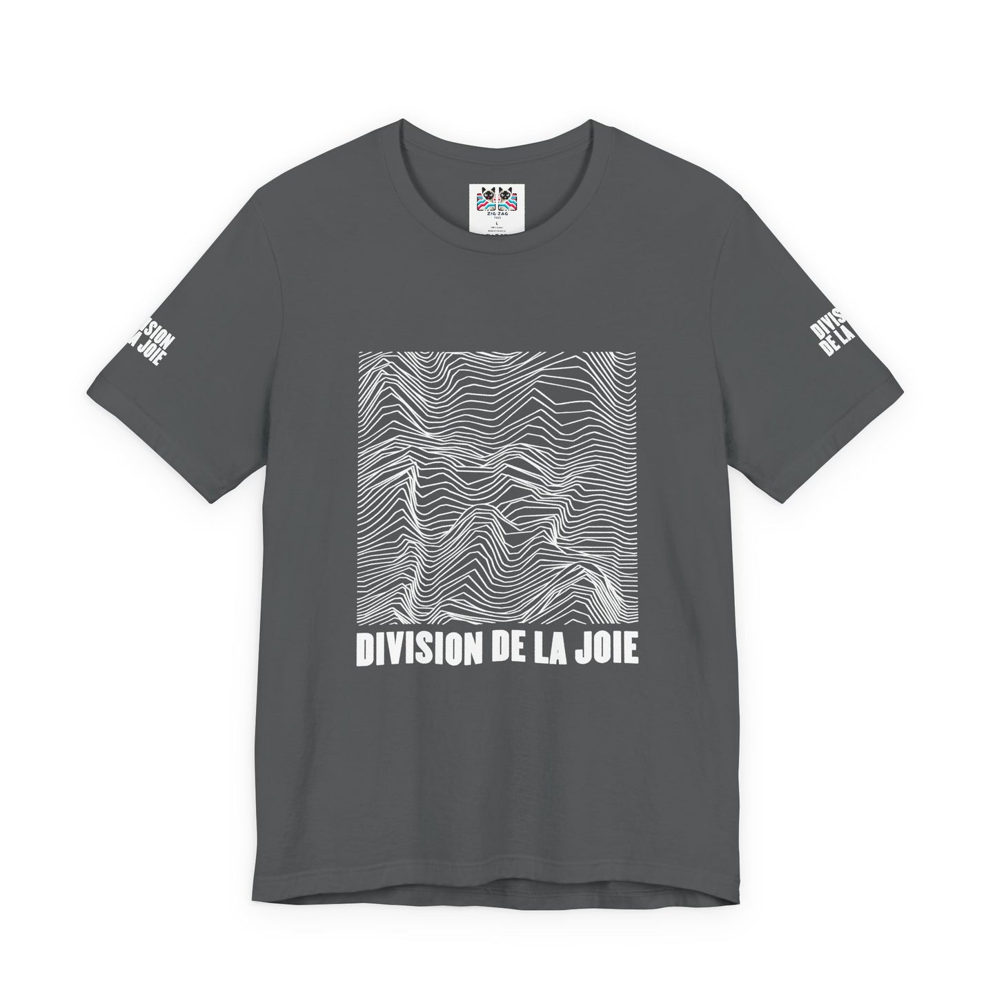 Division De La Joie T-Shirt – French Joy Division Wave Pattern Graphic Tee