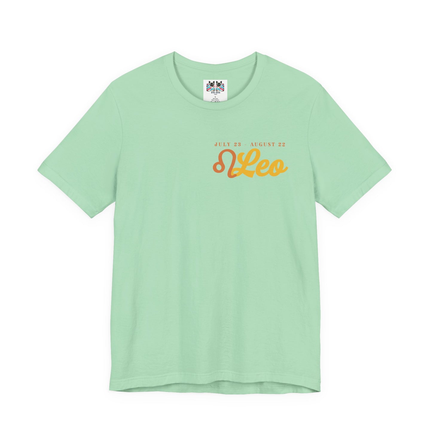 Leo Zodiac T-Shirt – Heart of the Lion, Spirit of the Sun Astrological wheel