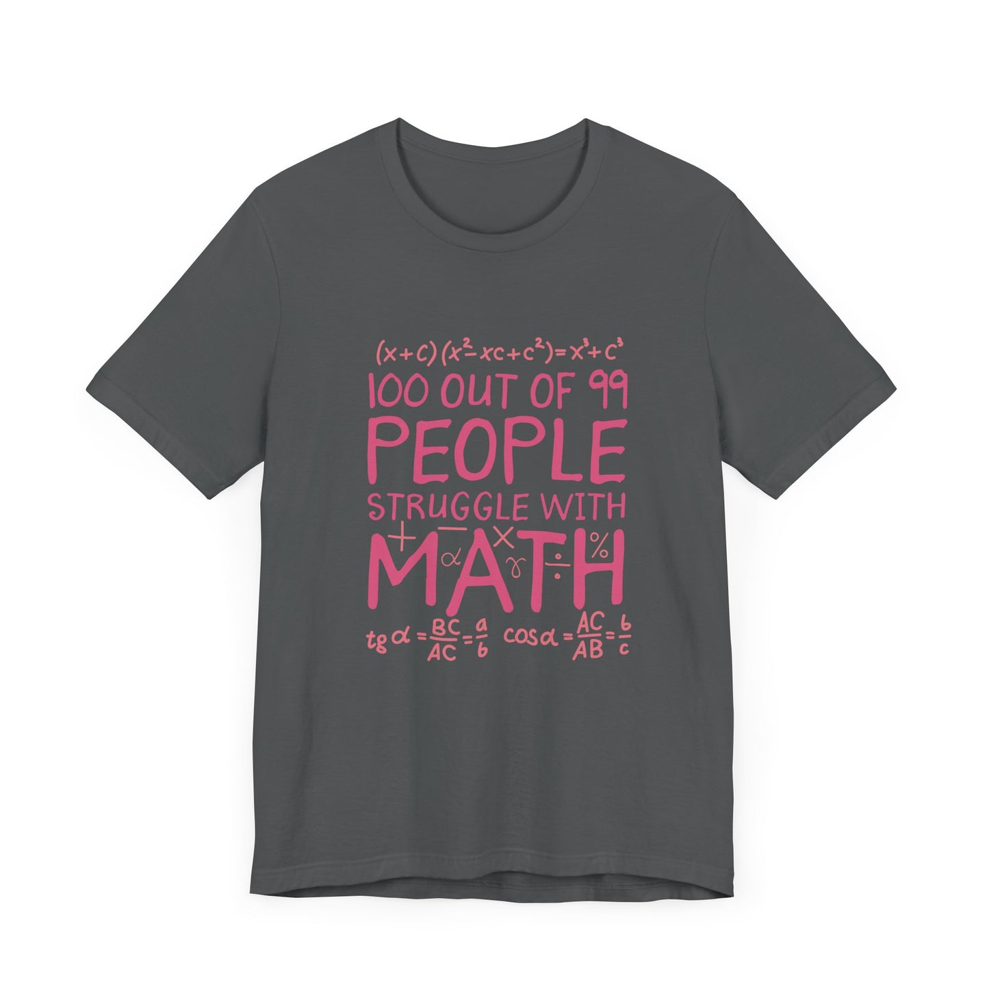 Math Struggle T-Shirt – 100 Out of 99 People Math Joke