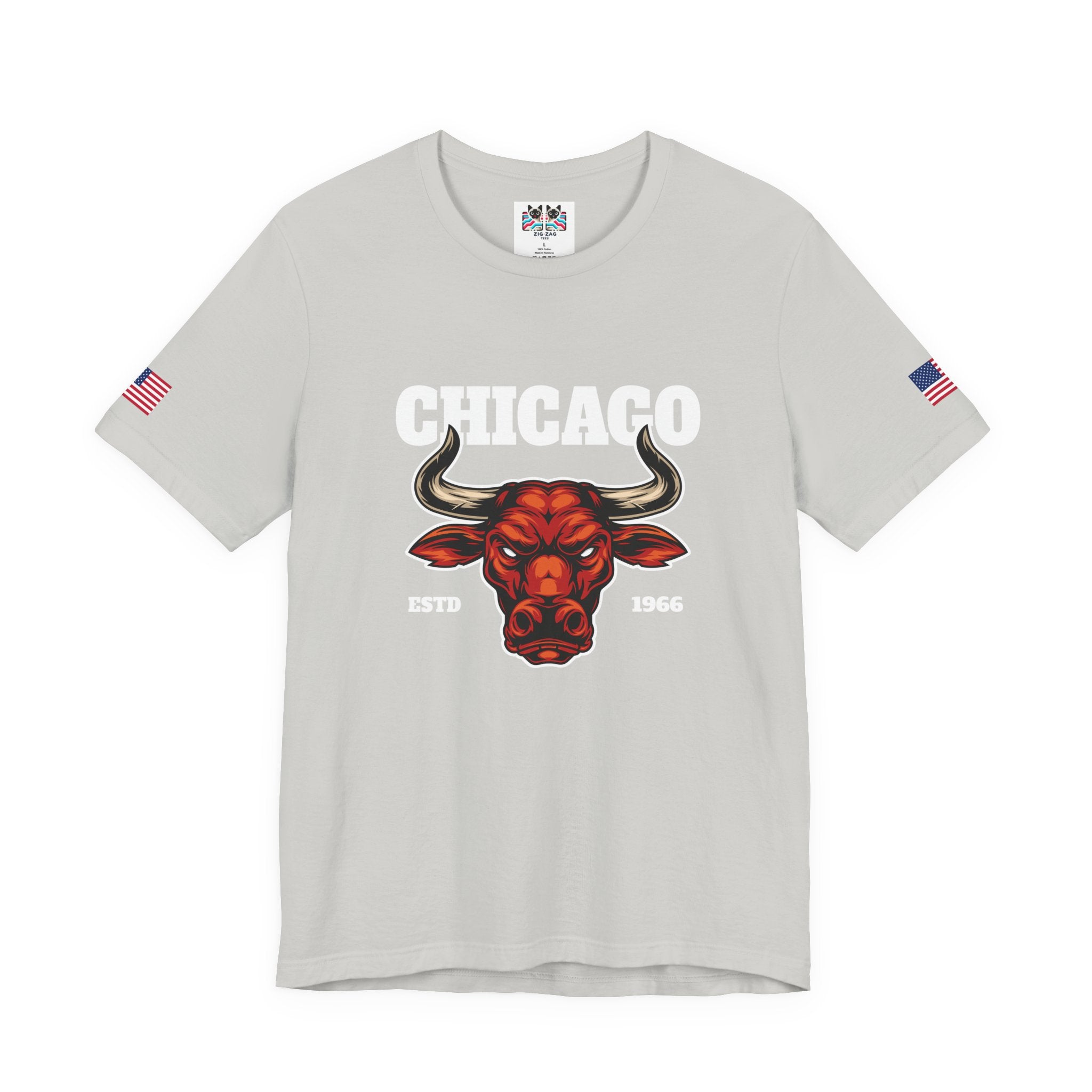 Chicago Bulls T-Shirt - Red Bull Mascot Est 1966 Sports Team Pride Design