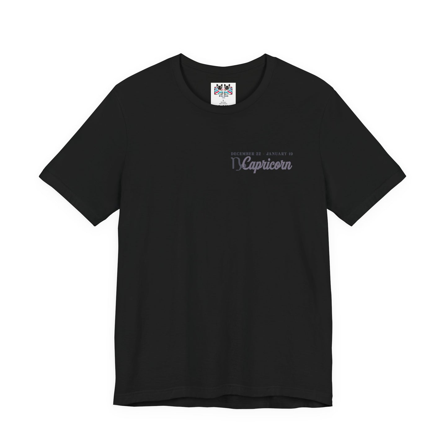 Capricorn Zodiac T-Shirt – Climbing Higher One Step At A Time Astrological wheel