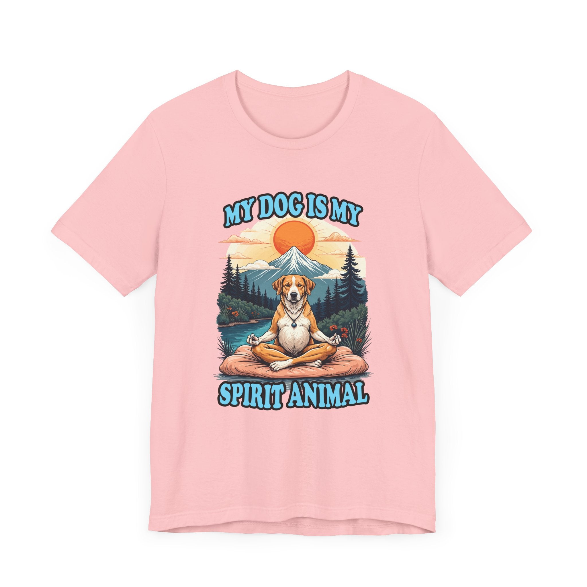 My Dog Is My Spirit Animal T-Shirt – Meditating Dog Nature Graphic Tee