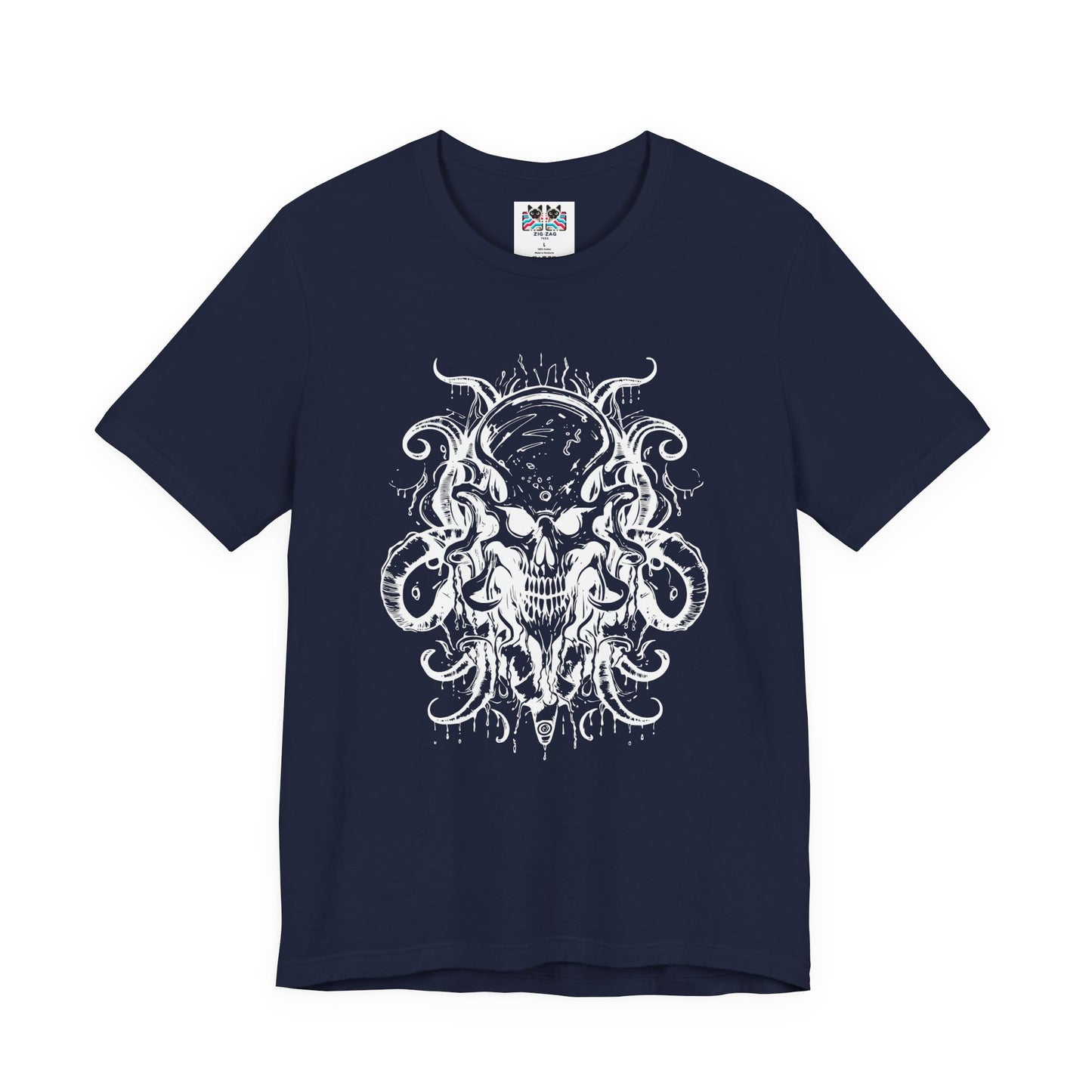 Occult All-Seeing Skull Ornamental Horror T-Shirt