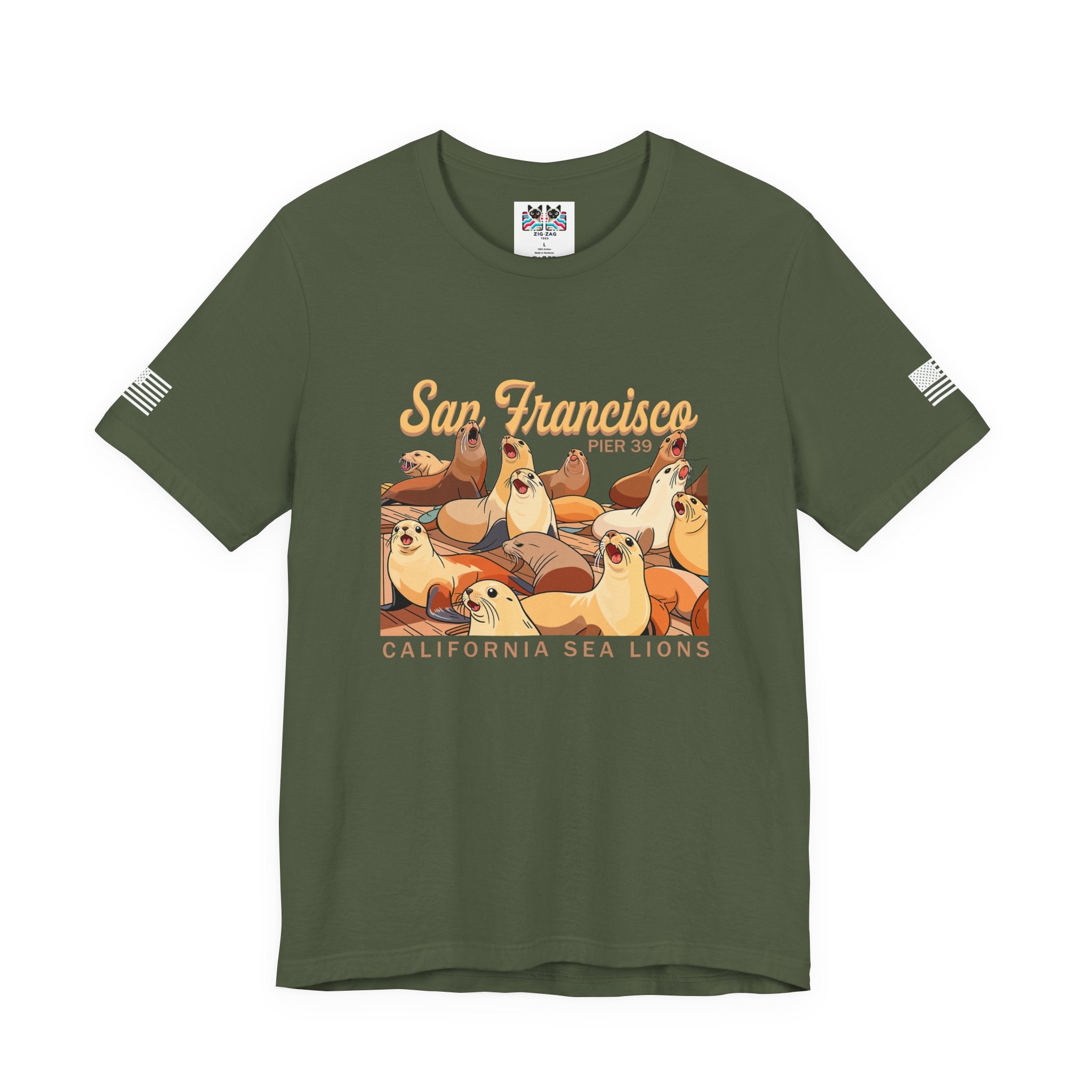 San Francisco Pier 39 California Sea Lions T-Shirt – SF Souvenir Graphic Tee