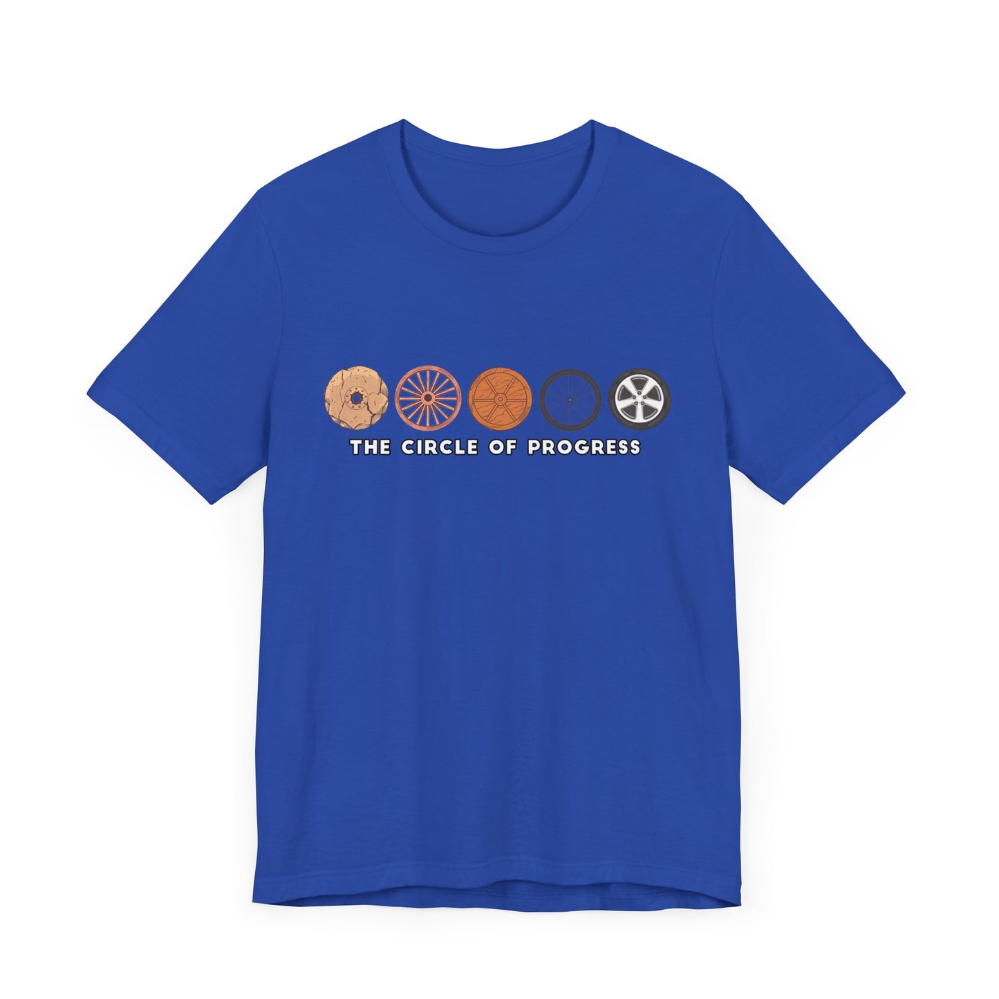 The Wheel of Progress | Evolution of the Wheel Graphic T-Shirt