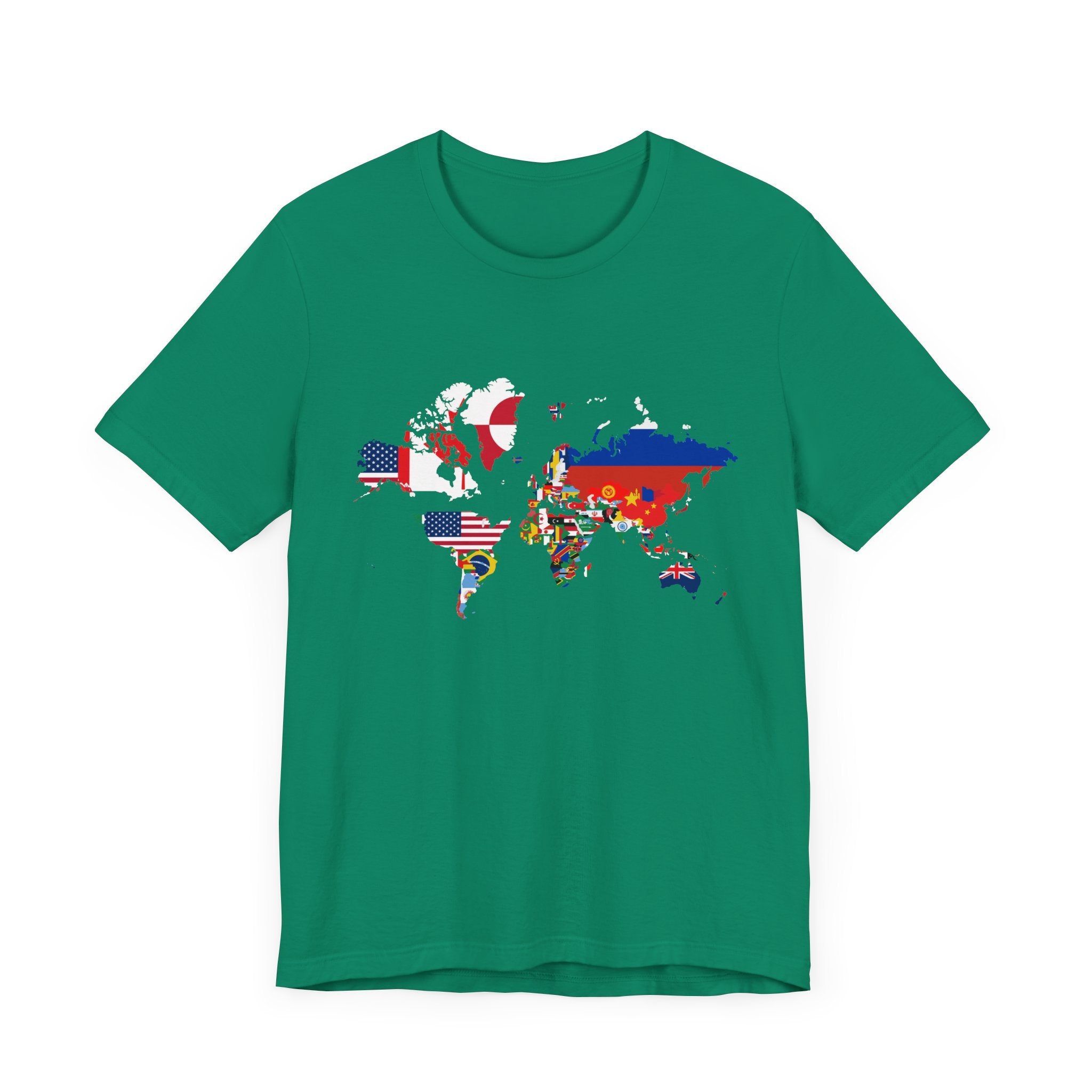 World Map Country Flags - Travel & Wanderlust T-Shirt