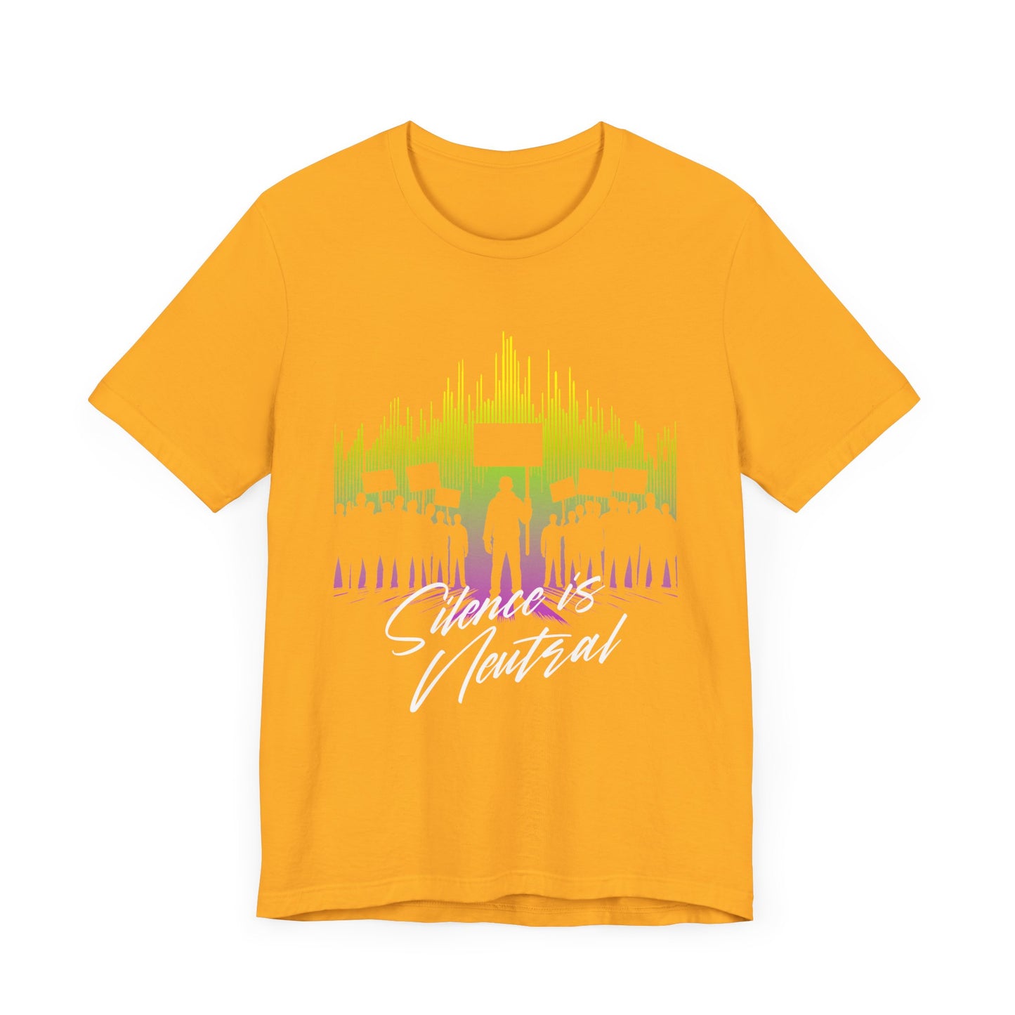 Silence is Neutral | Protest Crowd Graphic T-Shirt