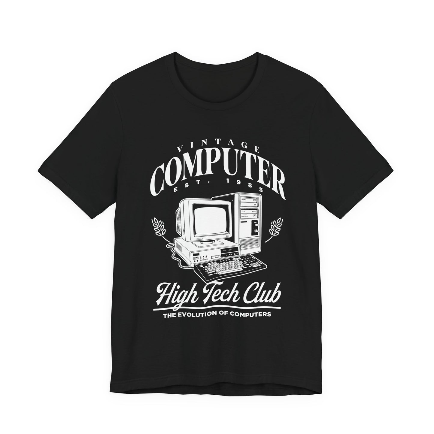 Vintage Computer Est 1985 Tshirt – High Tech Club Evolution