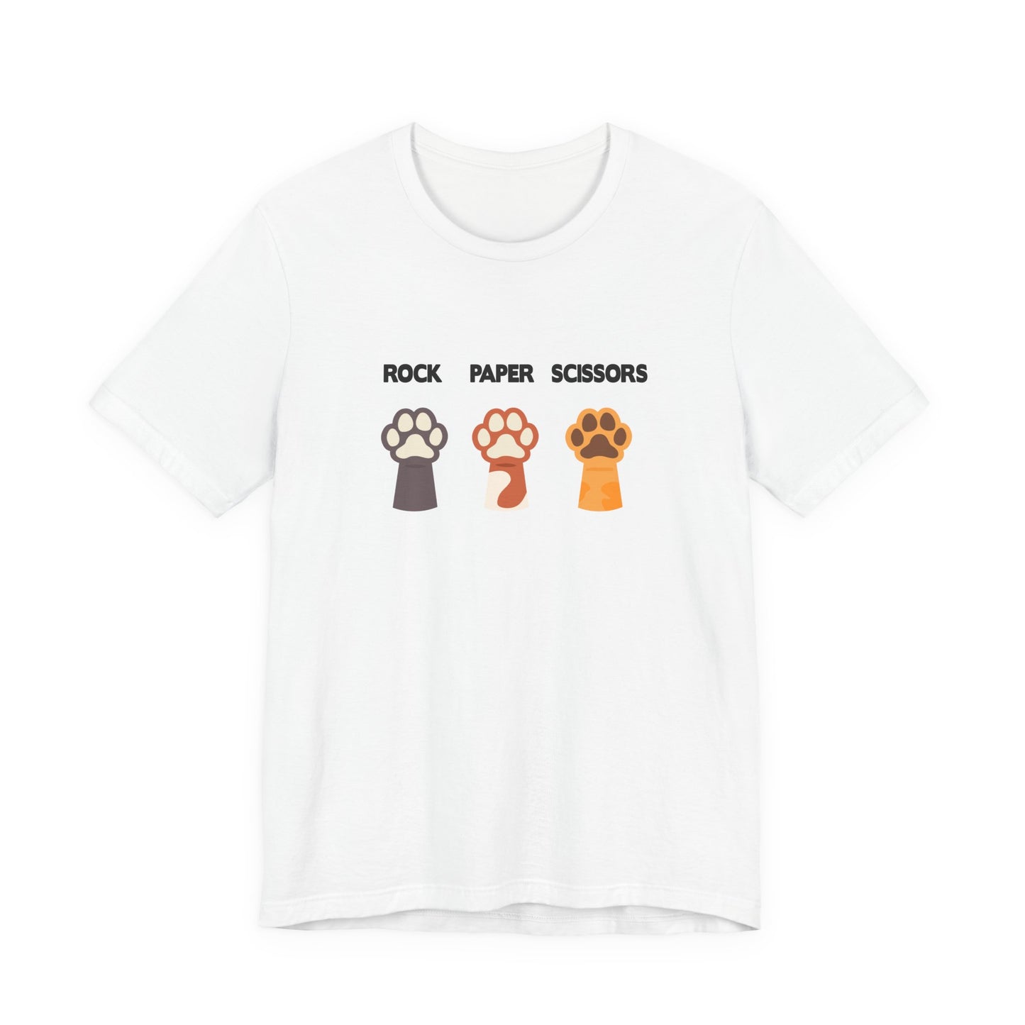 Rock Paper Scissors Dog Paw Tshirt Funny Canine Game Design
